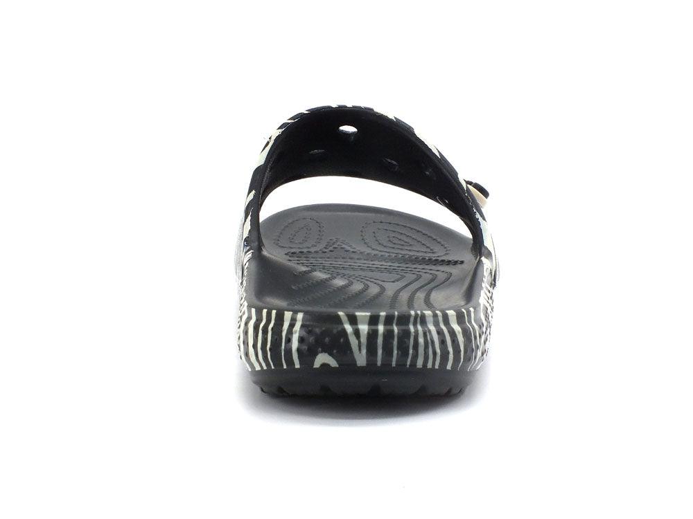 CROCS Classic Animal Remix Side Ciabatta Gomma Black Zebra 207841-0ZG - Sandrini Calzature e Abbigliamento