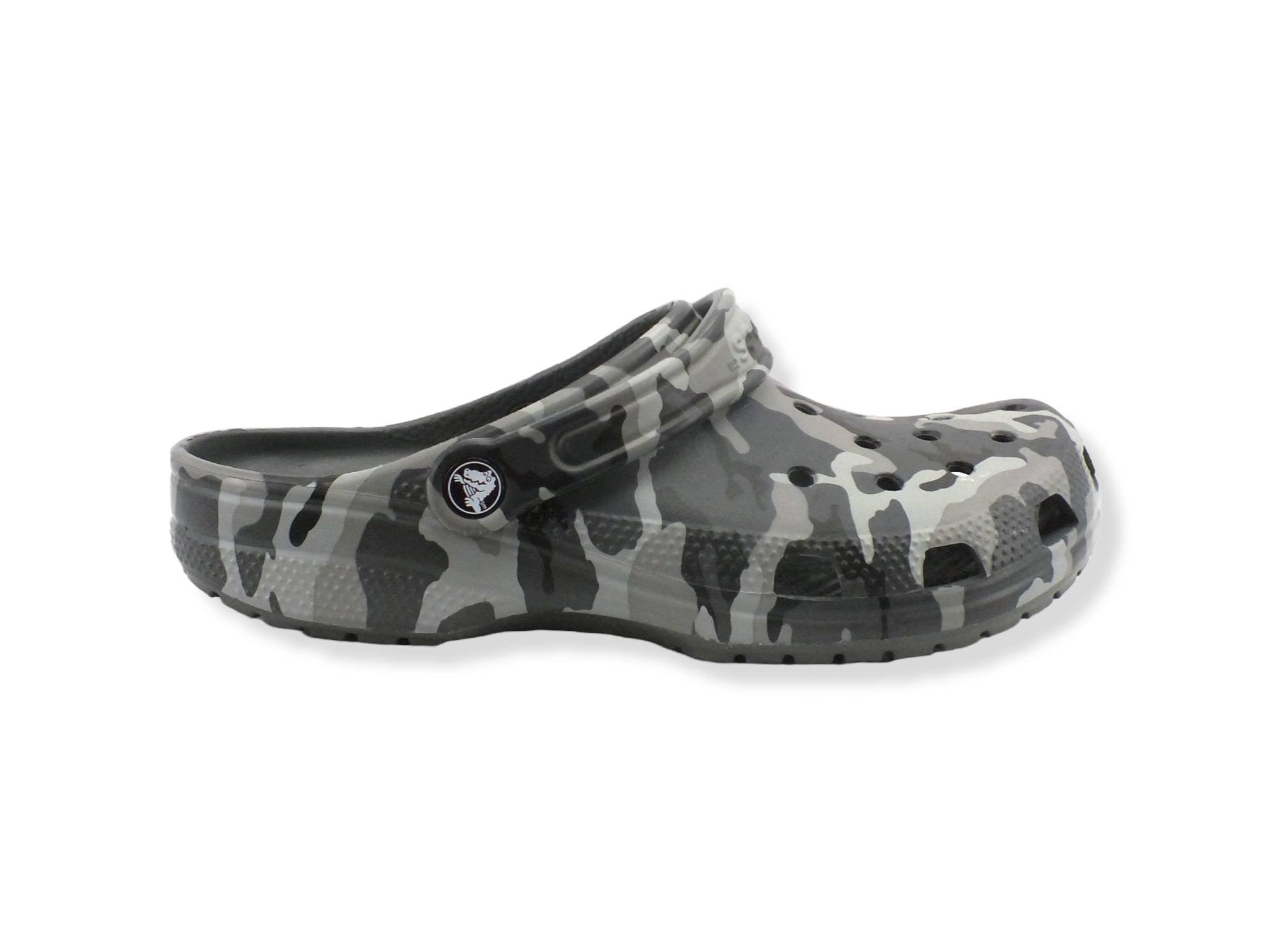 CROCS Classic Printed Camo Ciabatta Gomma Uomo Grigio State Grey Multi 206454-0IE - Sandrini Calzature e Abbigliamento