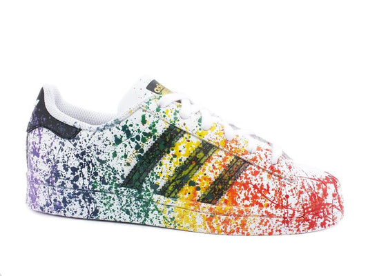CUSTOM / ADIDAS Superstar Rainbow - Sandrini Calzature e Abbigliamento