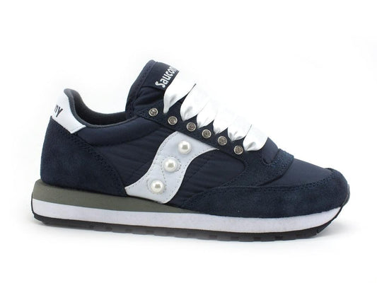 CUSTOM / SAUCONY Jazz Original Sneaker Borchie Studs Navy White S1044-316 - Sandrini Calzature e Abbigliamento