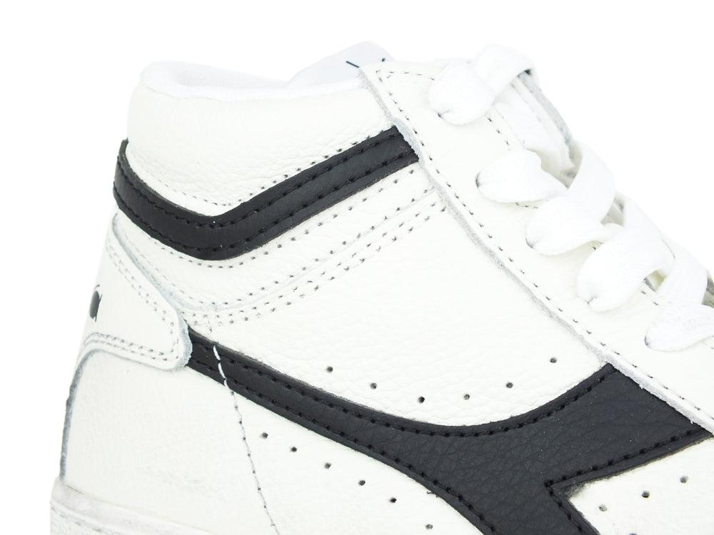 DIADORA Game L High Waxed White Black 501.159657C0351 - Sandrini Calzature e Abbigliamento