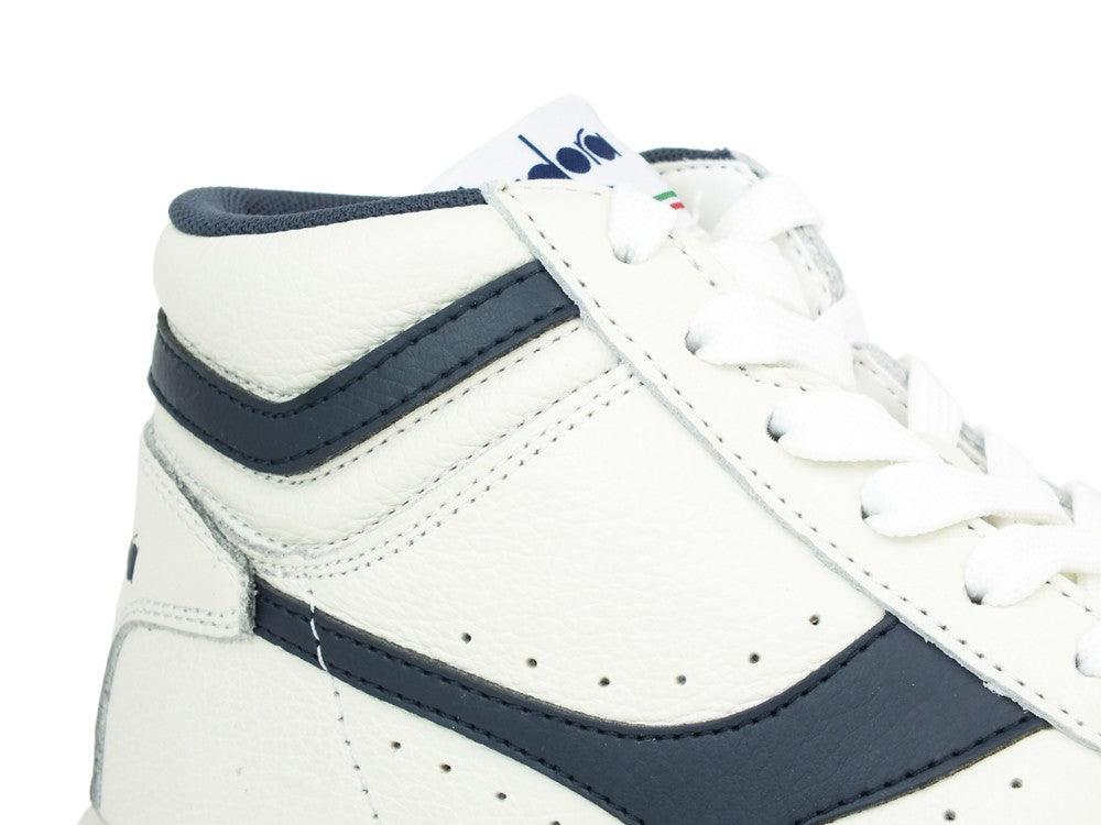 DIADORA Game L High Waxed White Blue 501.159657 - Sandrini Calzature e Abbigliamento
