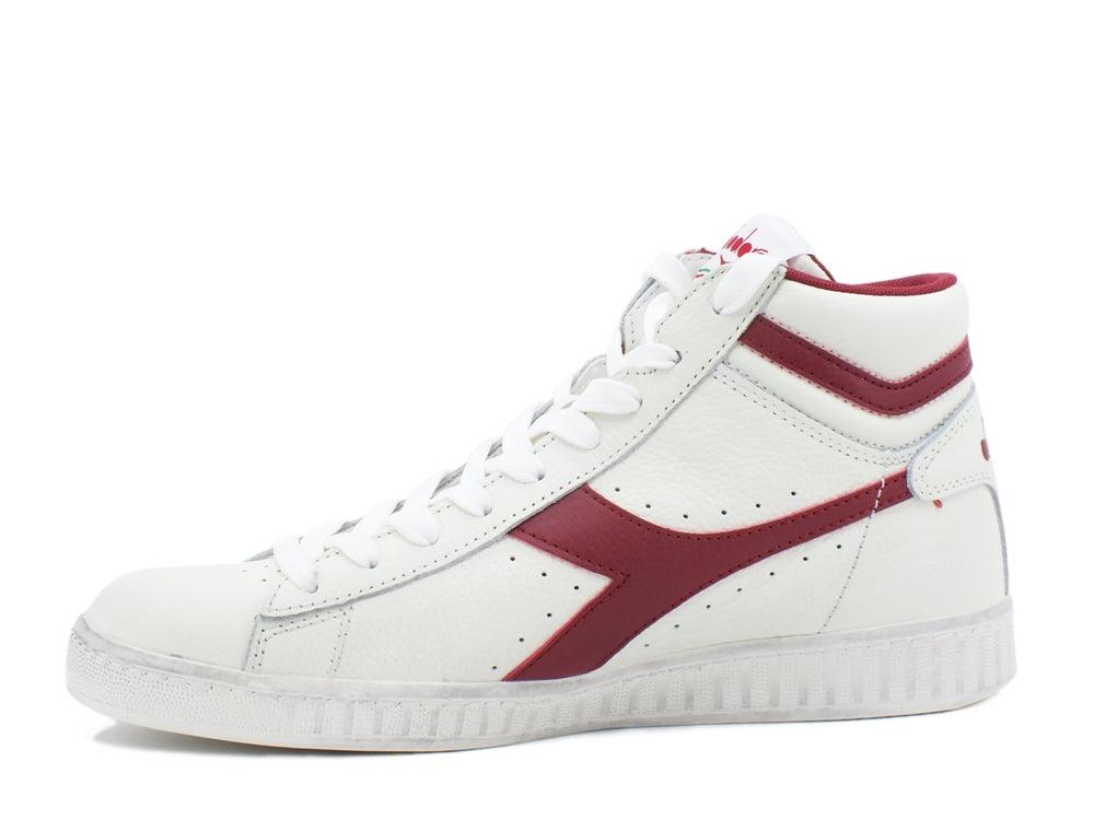 DIADORA Game Low High Waxed White Red 501.159657C5147 - Sandrini Calzature e Abbigliamento