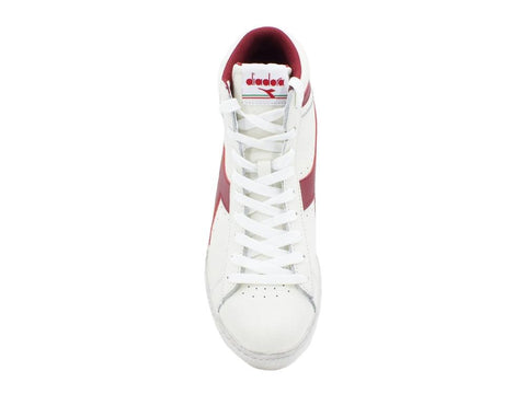 DIADORA Game Low High Waxed White Red 501.159657C5147 - Sandrini Calzature e Abbigliamento