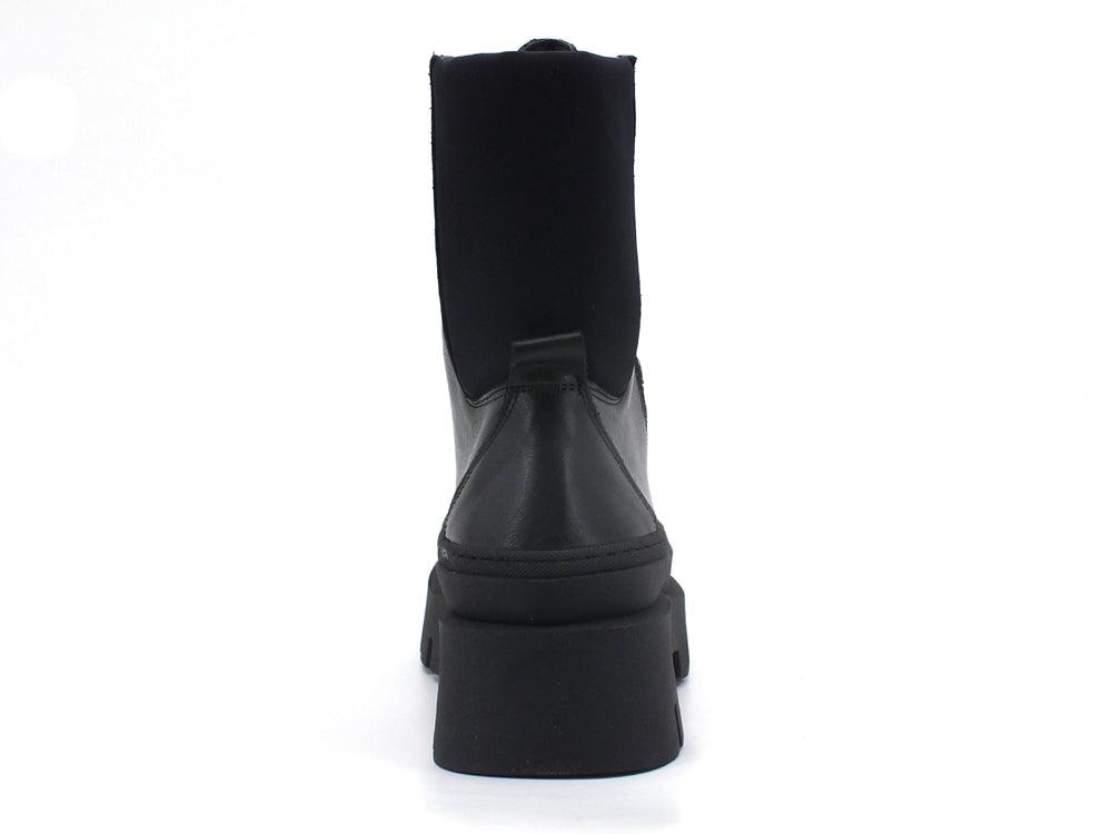 DIVINE FOLLIE Anfibio Combact Lacci Nero H19C - Sandrini Calzature e Abbigliamento