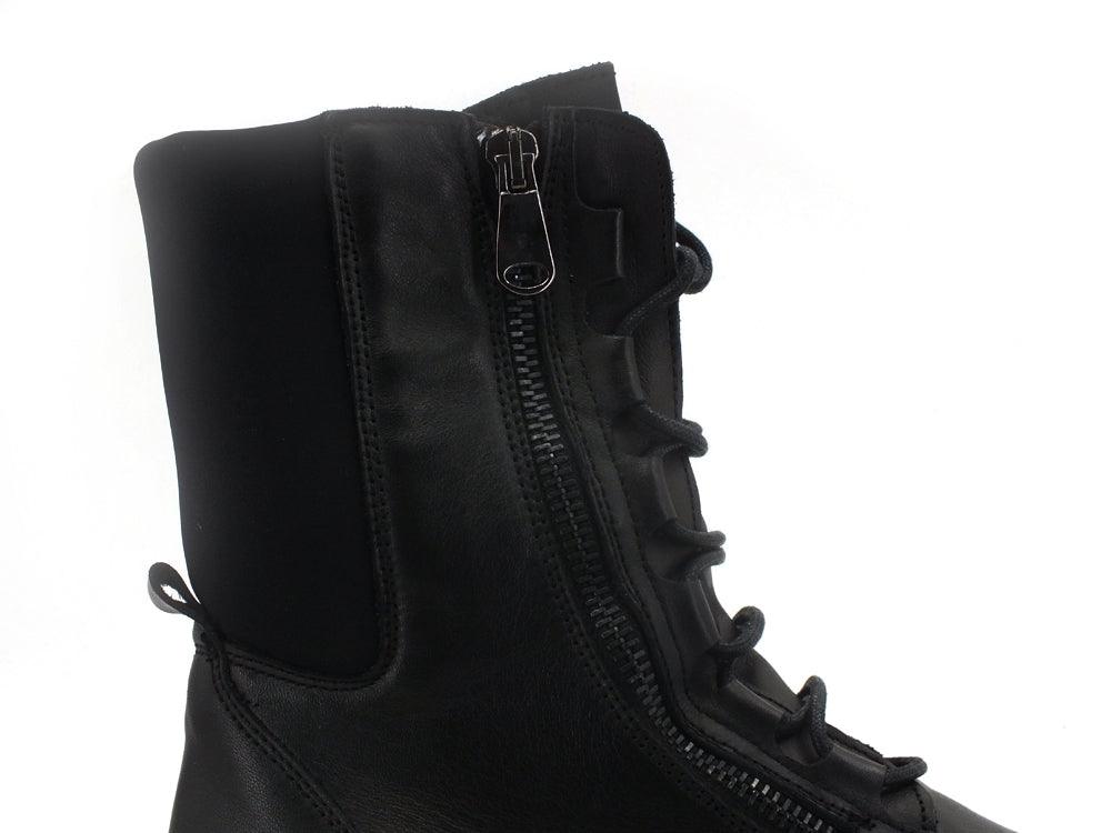 DIVINE FOLLIE Anfibio Combact Lacci Nero H19C - Sandrini Calzature e Abbigliamento