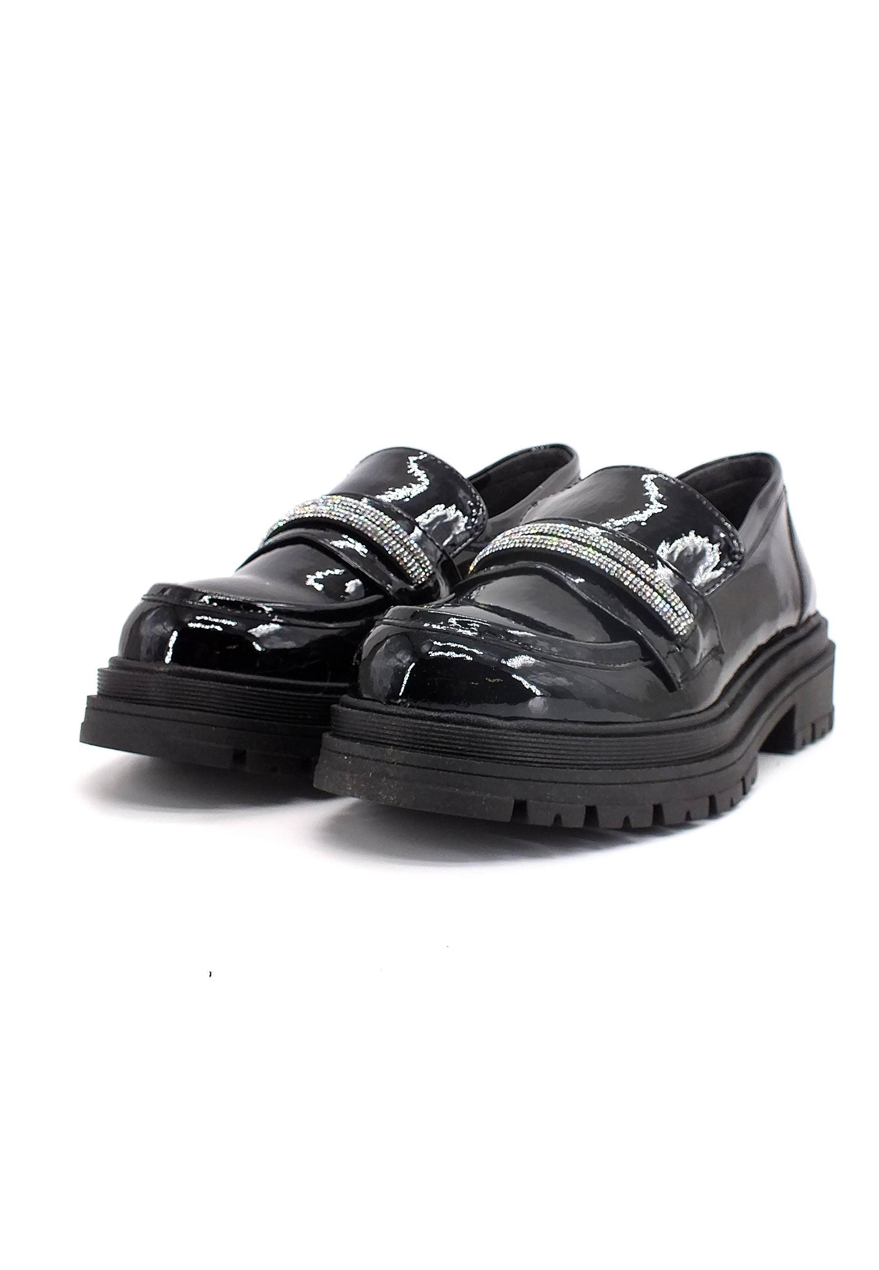 DIVINE FOLLIE Mocassino Strass Donna Nero 313 - Sandrini Calzature e Abbigliamento