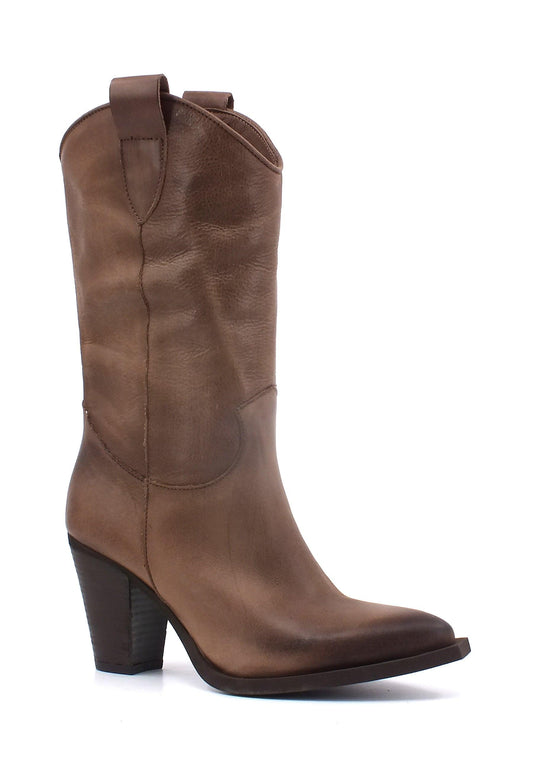 DIVINE FOLLIE Stivale Donna Taupe Marrone CAT03 - Sandrini Calzature e Abbigliamento