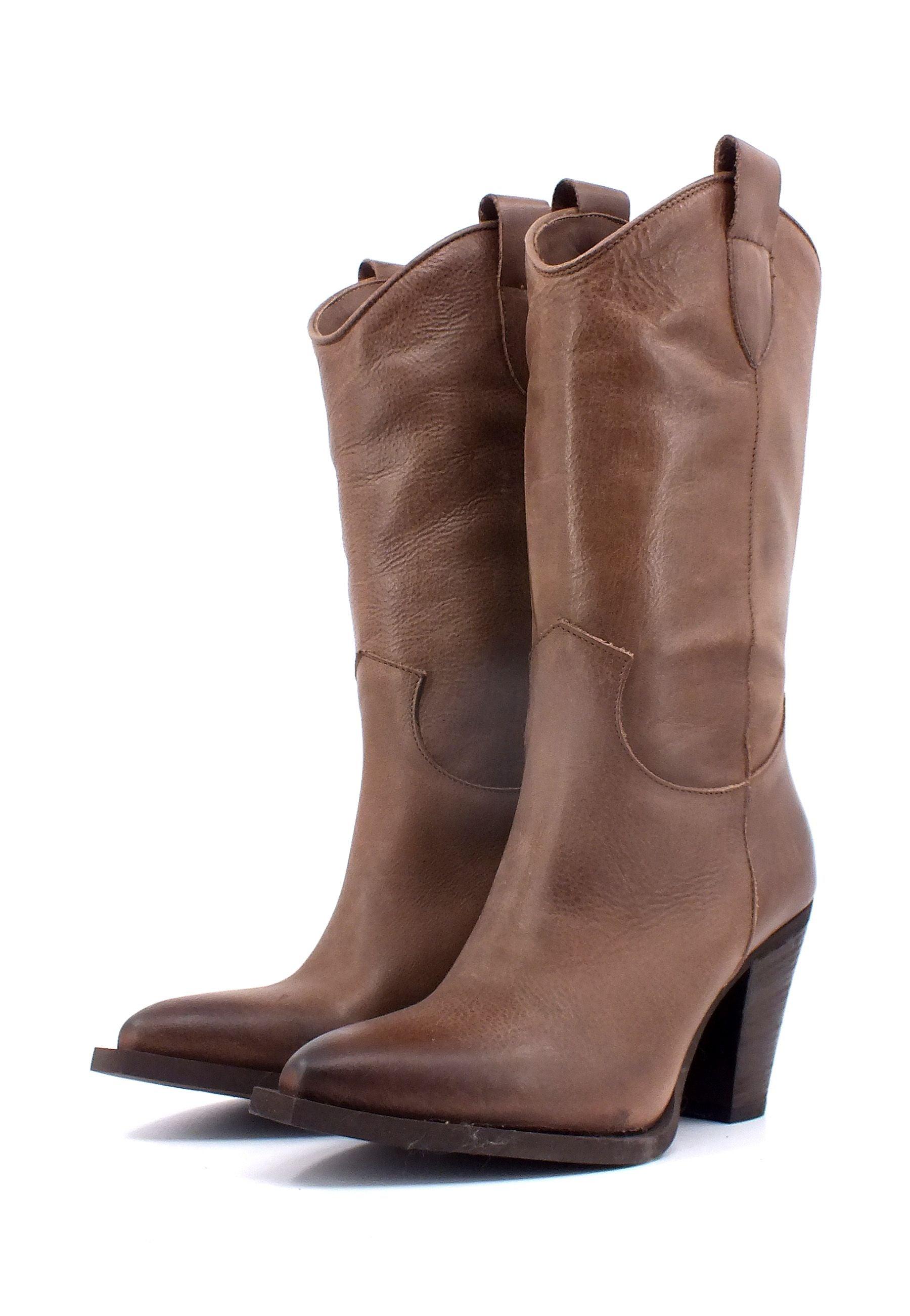 DIVINE FOLLIE Stivale Donna Taupe Marrone CAT03 - Sandrini Calzature e Abbigliamento