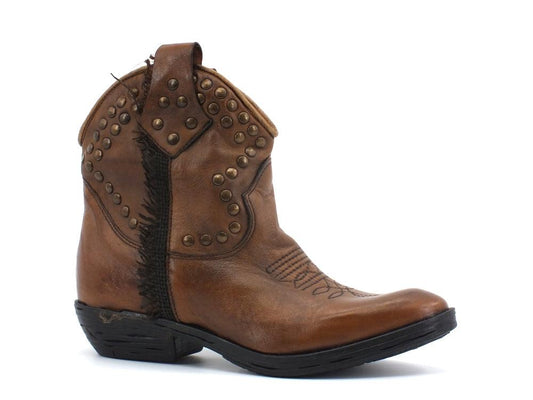 DIVINE FOLLIE Stivaletto Texano Cuoio TX250 - Sandrini Calzature e Abbigliamento