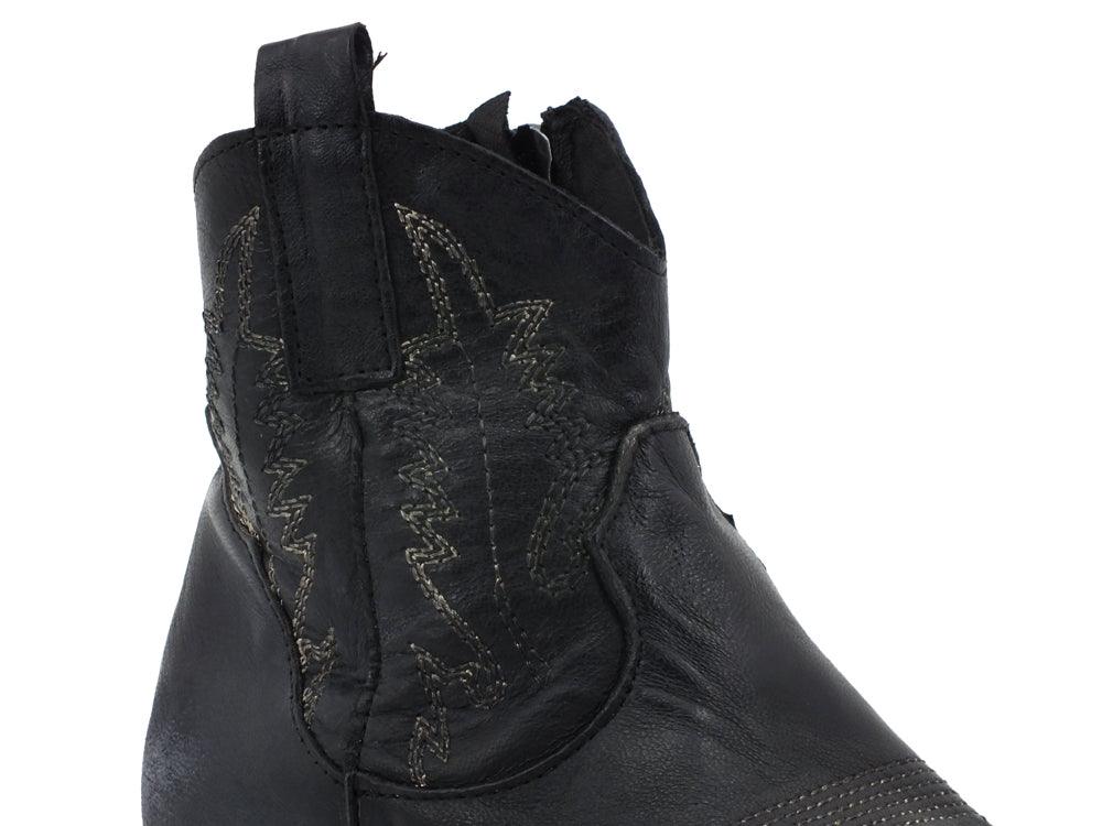 DIVINE FOLLIE Stivaletto Texano Nero TEXRIC - Sandrini Calzature e Abbigliamento