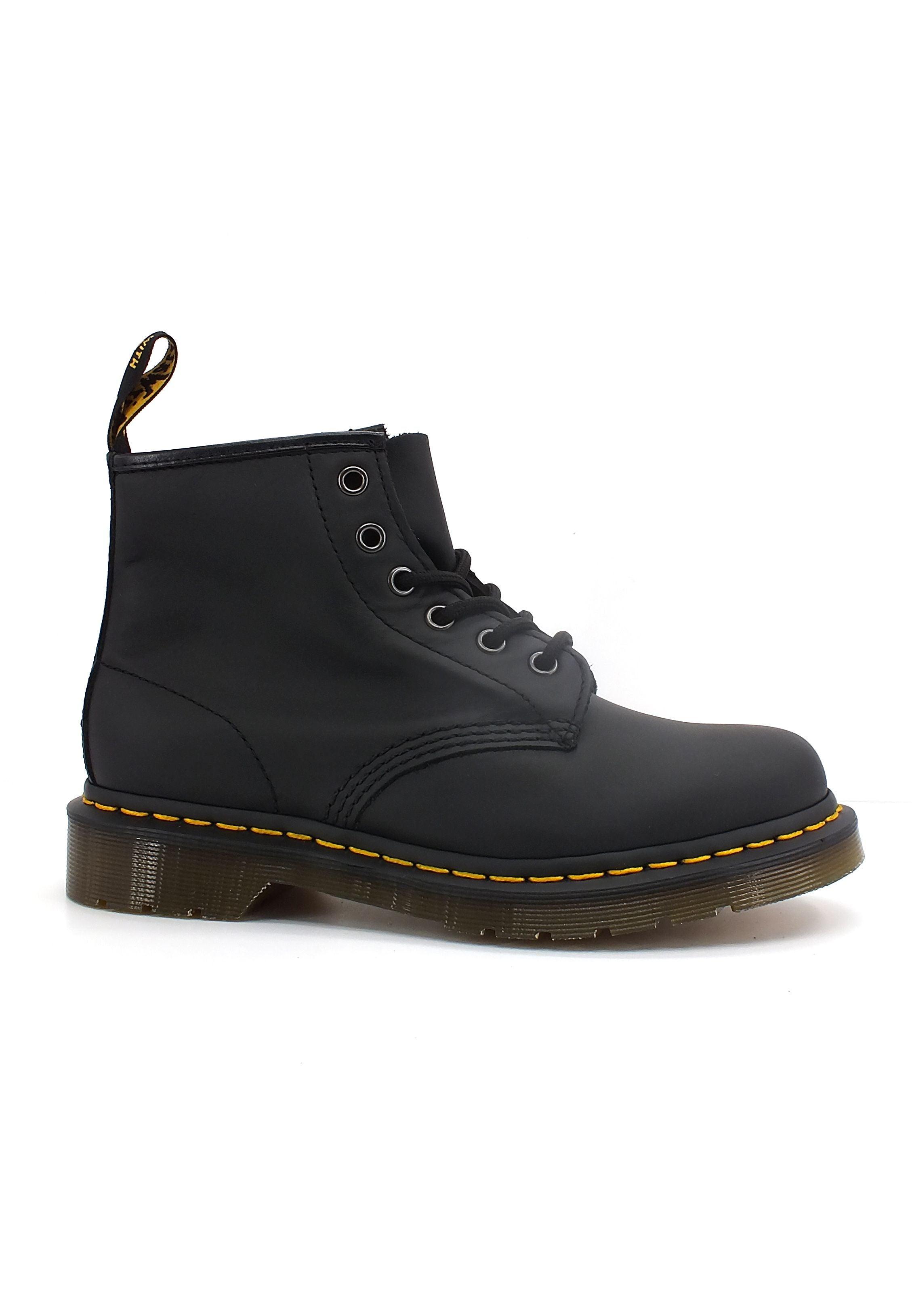 DR. MARTENS Buttero Stivaletto Anfibio 6 Fori Donna Black 101-26409001 - Sandrini Calzature e Abbigliamento