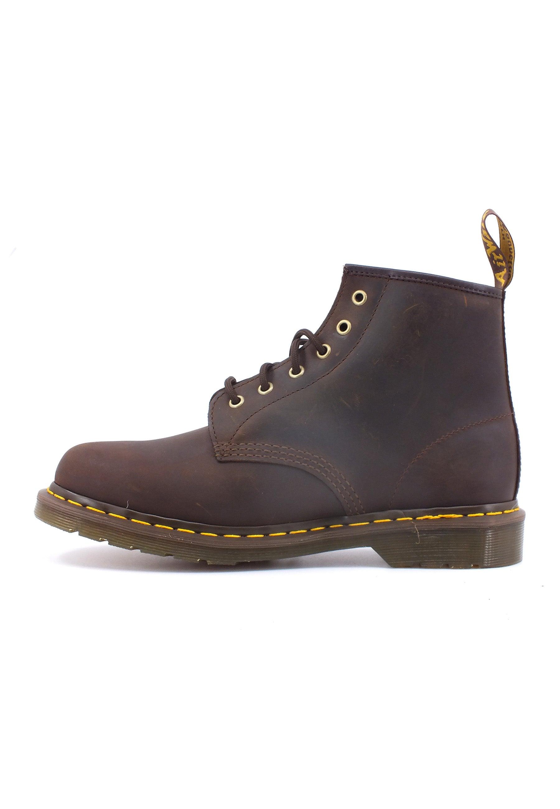 DR. MARTENS Crazy Horse Stivaletto Anfibio Uomo Dark Brown 101-27761201 - Sandrini Calzature e Abbigliamento