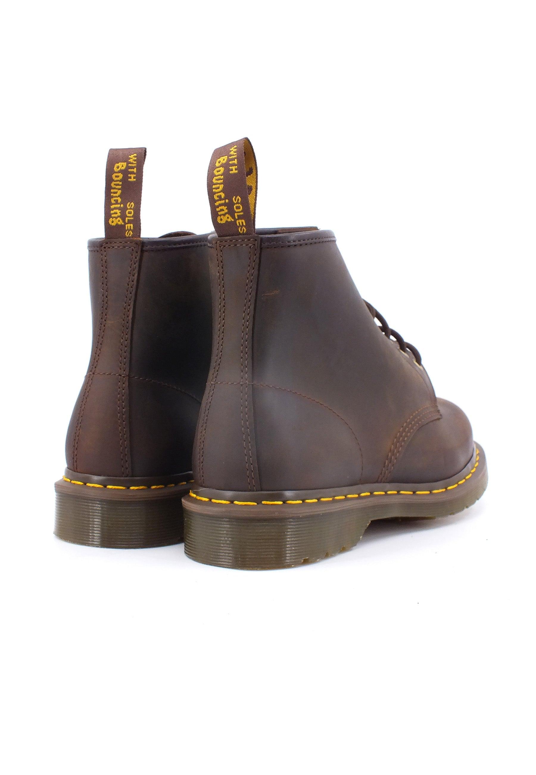 DR. MARTENS Crazy Horse Stivaletto Anfibio Uomo Dark Brown 101-27761201 - Sandrini Calzature e Abbigliamento