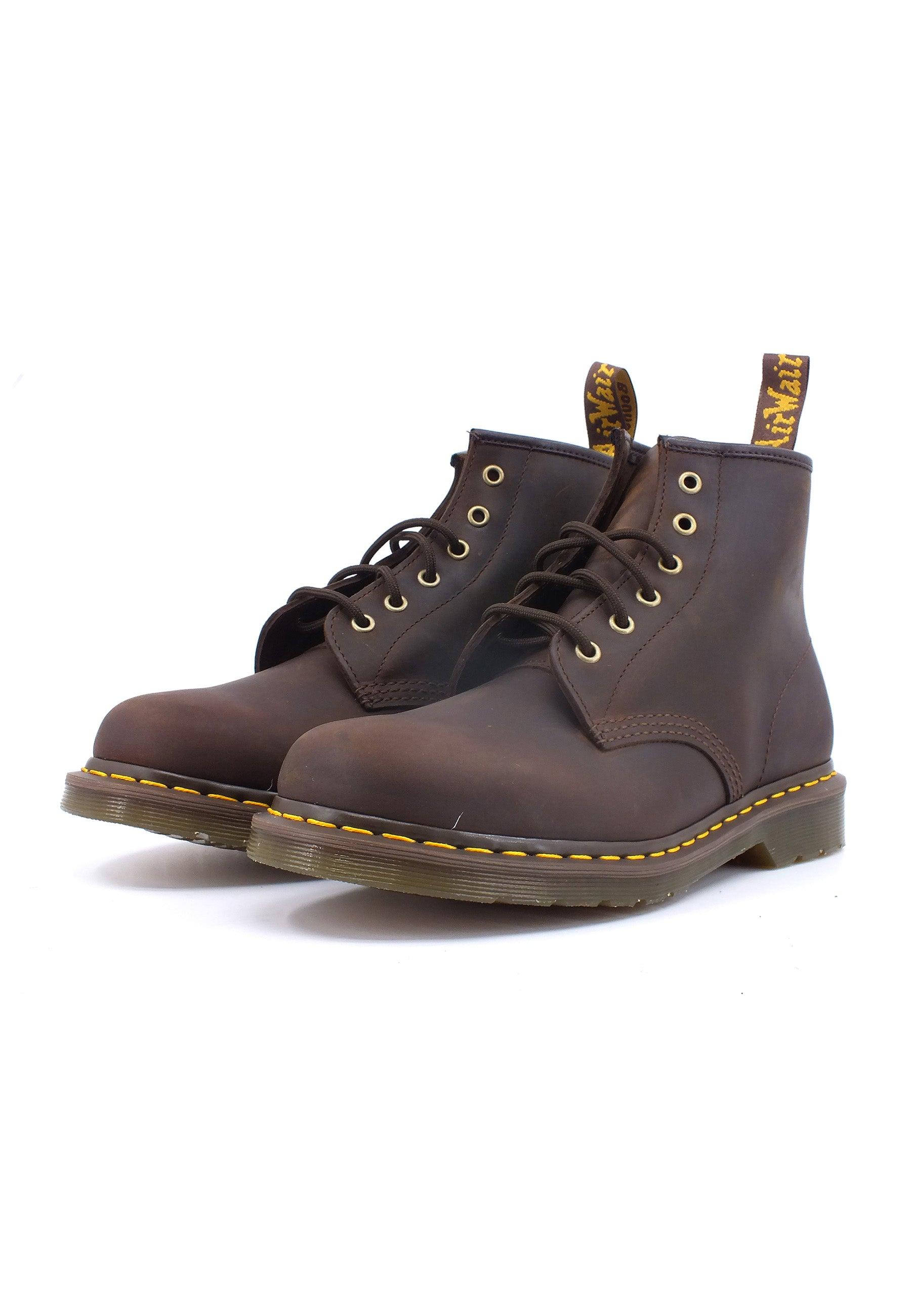 DR. MARTENS Crazy Horse Stivaletto Anfibio Uomo Dark Brown 101-27761201 - Sandrini Calzature e Abbigliamento