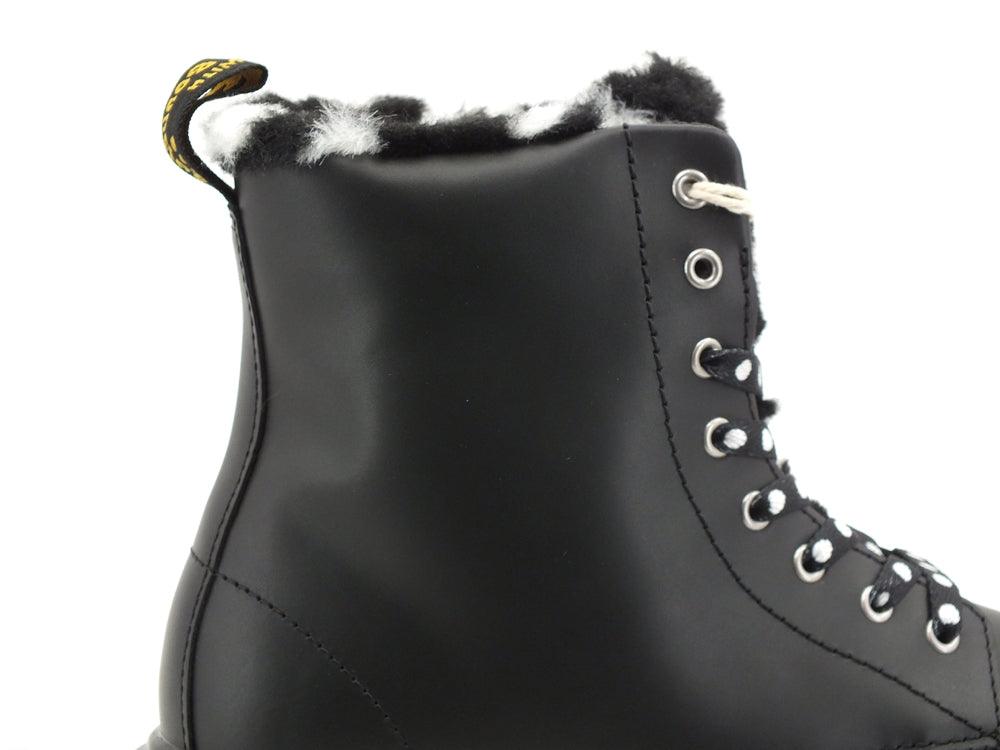 DR. MARTENS Serena Romario Anfibio Lacci Pelo Black 1460T-26996001 - Sandrini Calzature e Abbigliamento