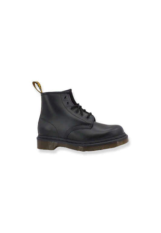 DR. MARTENS Stivaletto Anfibio Smooth Donna 6 Fori Black 101-24255001 - Sandrini Calzature e Abbigliamento