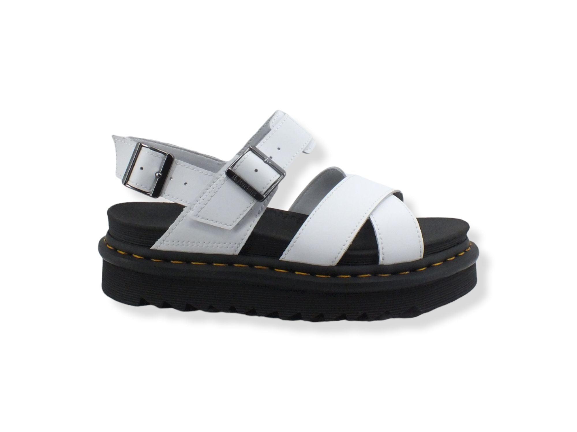 DR. MARTENS Voss II Hydro Leather Sandalo Donna White VOSSII-26799100 - Sandrini Calzature e Abbigliamento