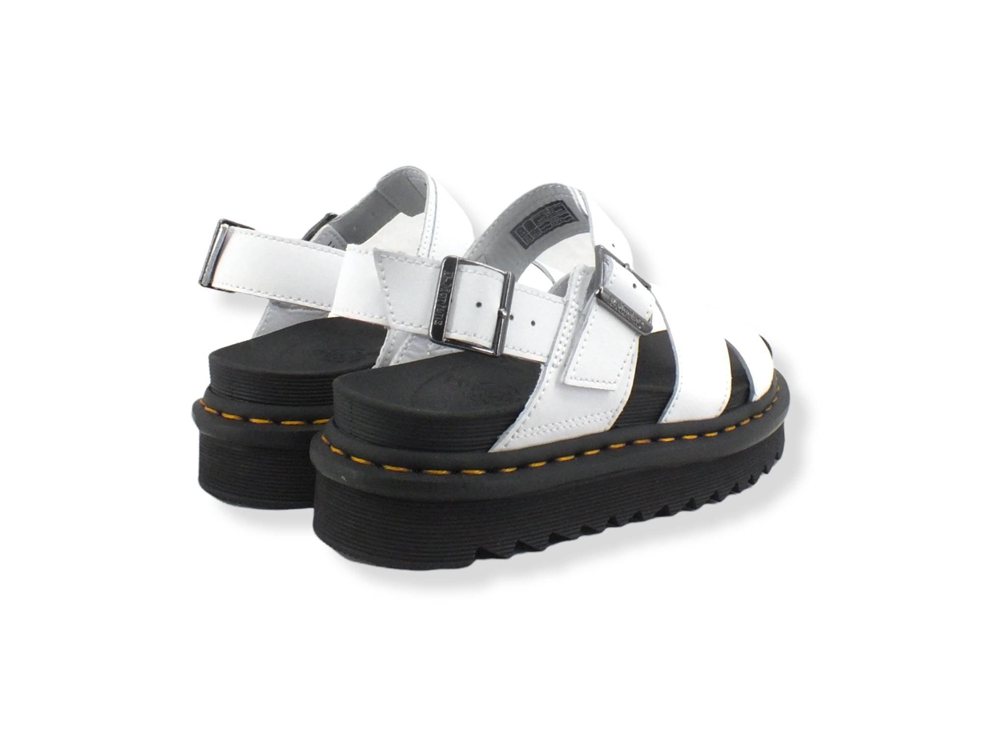 DR. MARTENS Voss II Hydro Leather Sandalo Donna White VOSSII-26799100 - Sandrini Calzature e Abbigliamento