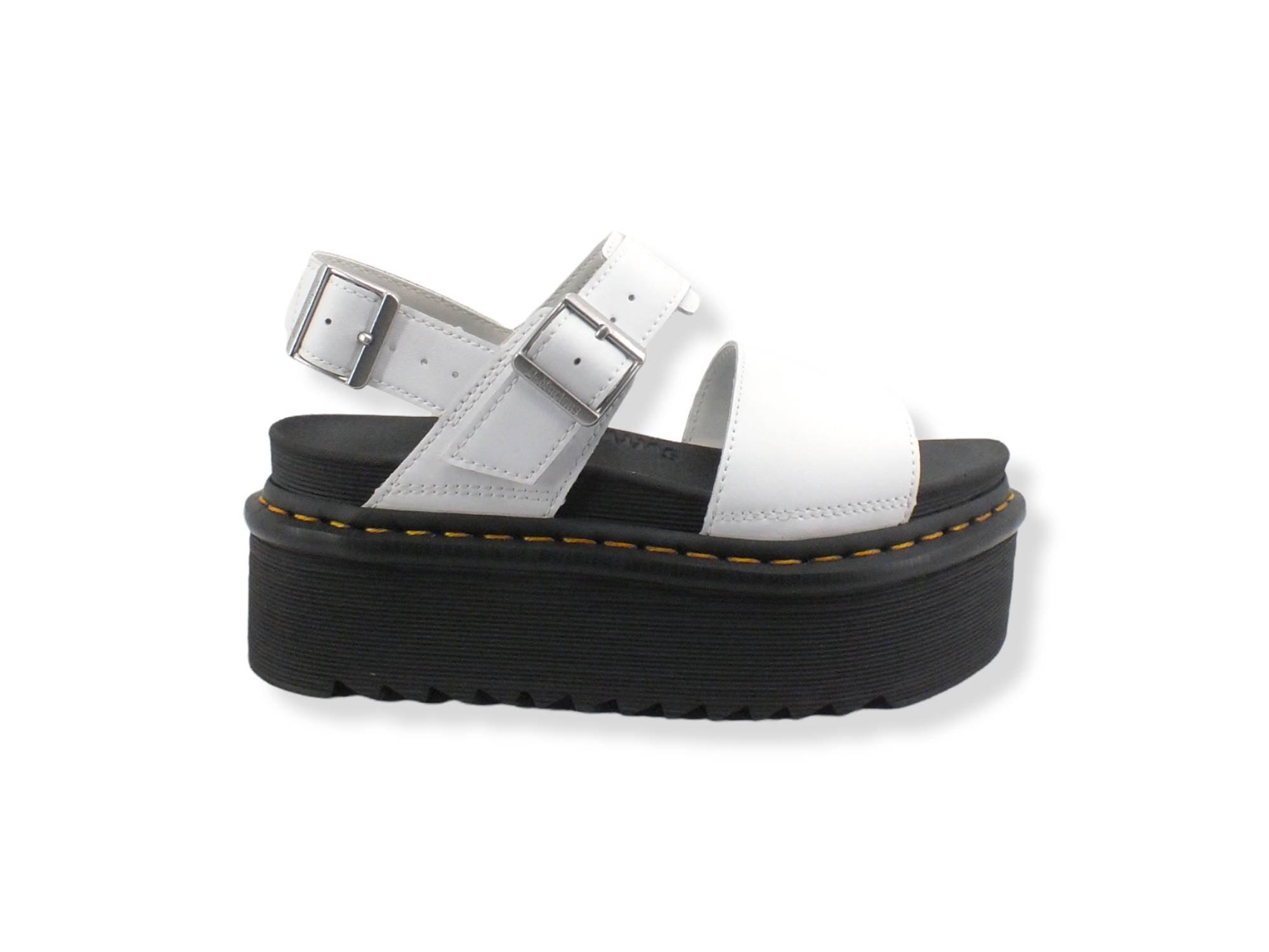 DR. MARTENS Voss Quad Sandalo Platform Donna White VOSSQUAD-26725100 - Sandrini Calzature e Abbigliamento