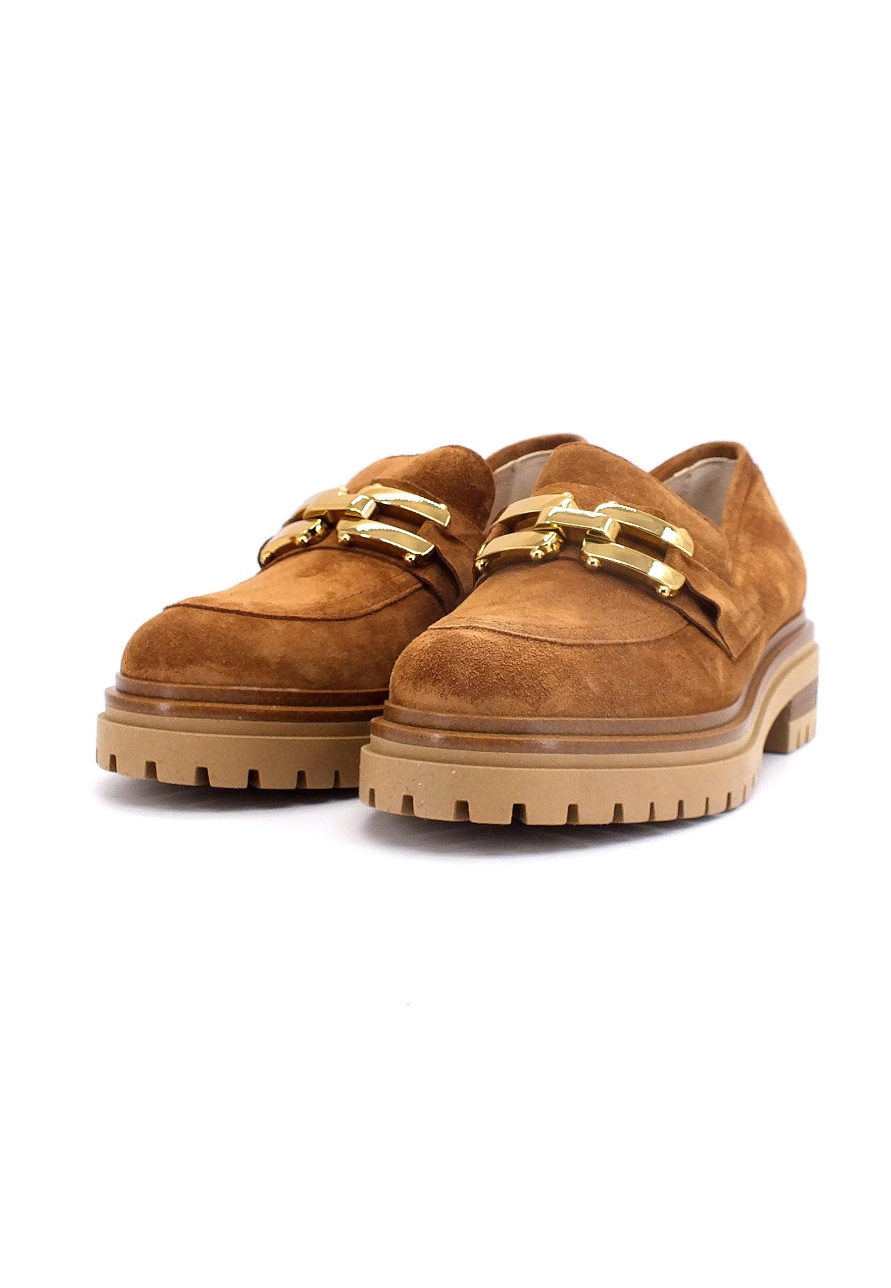 E' MIA Mocassino Morsetto Gold Donna Marrone Sella MELOGRANO - Sandrini Calzature e Abbigliamento
