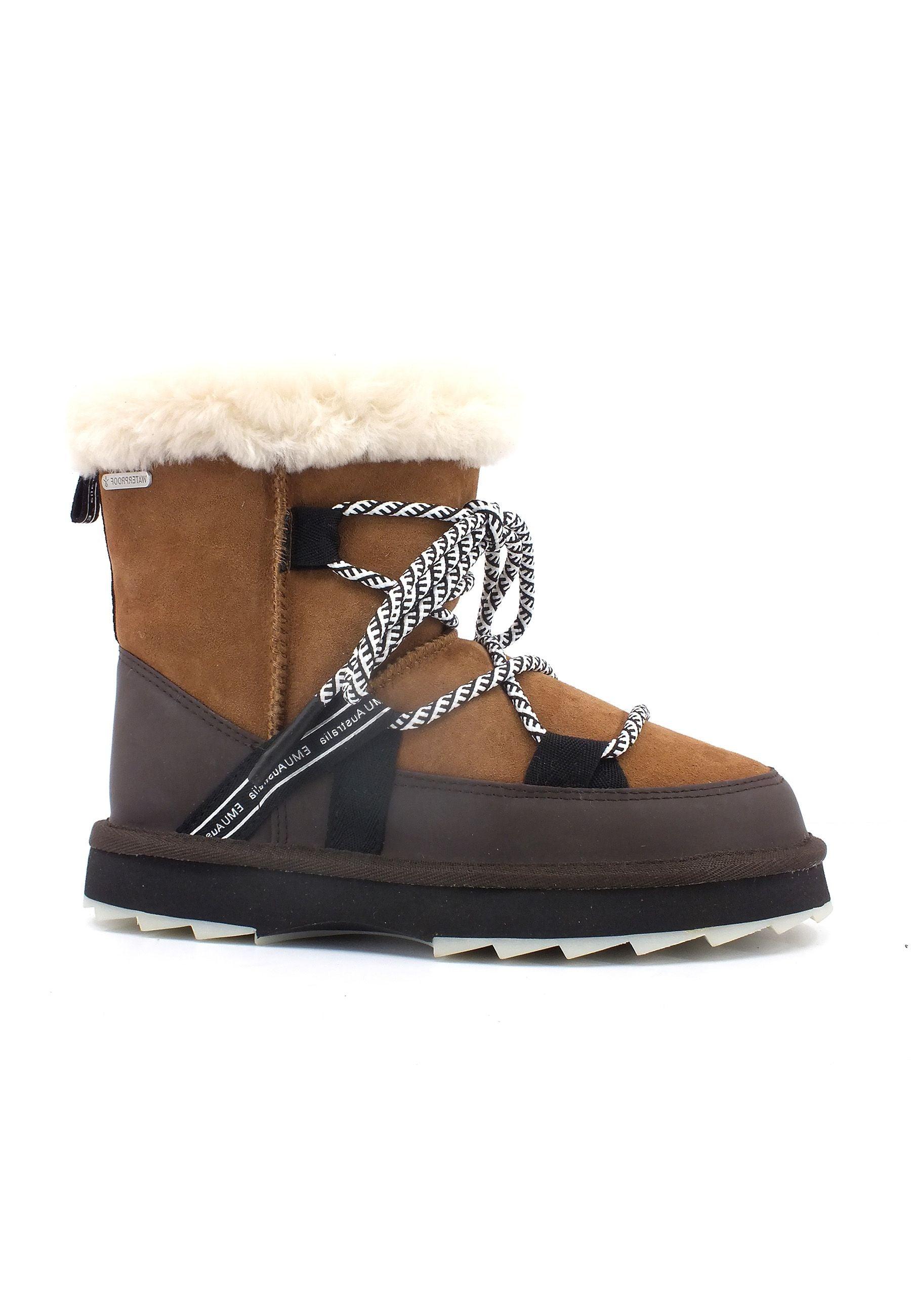 EMU Blurred Stivaletto Pelo Donna Chestnut W12641 - Sandrini Calzature e Abbigliamento