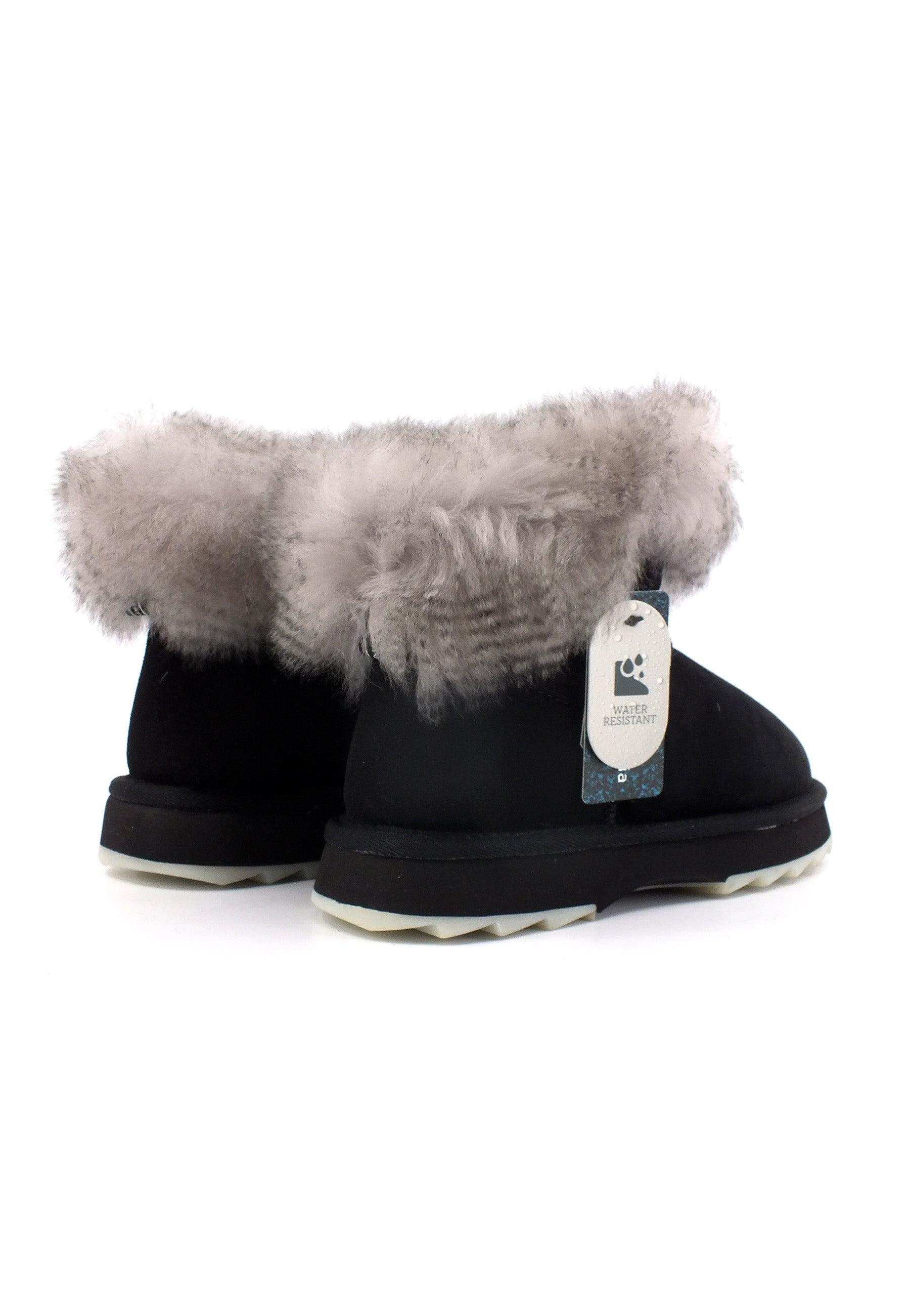 EMU Sharky Micro Crimp Stivaletto Pelo Donna Black W12917 - Sandrini Calzature e Abbigliamento