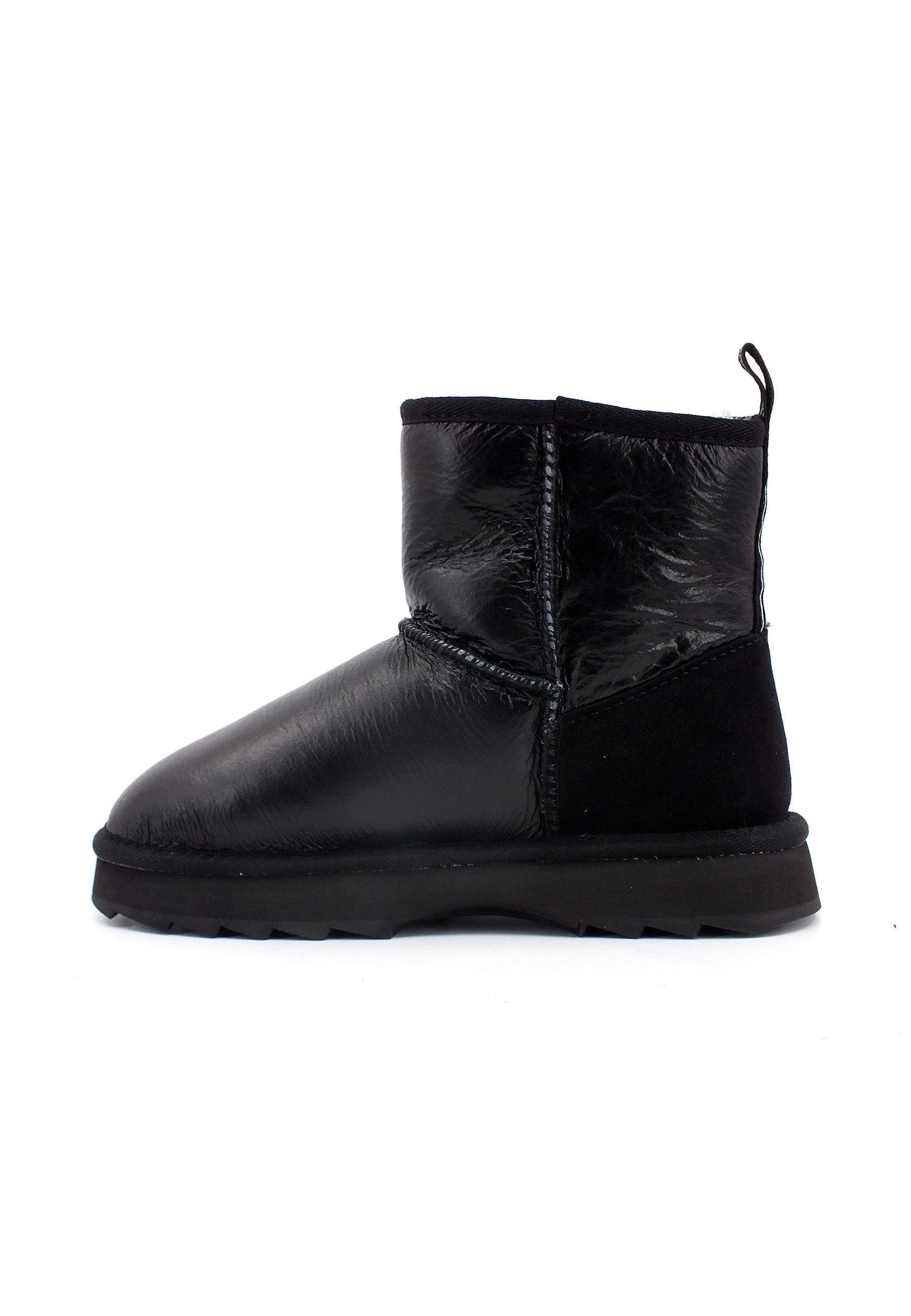 EMU Sharky Mini Town Stivaletto Pelo Donna Black W12637 - Sandrini Calzature e Abbigliamento
