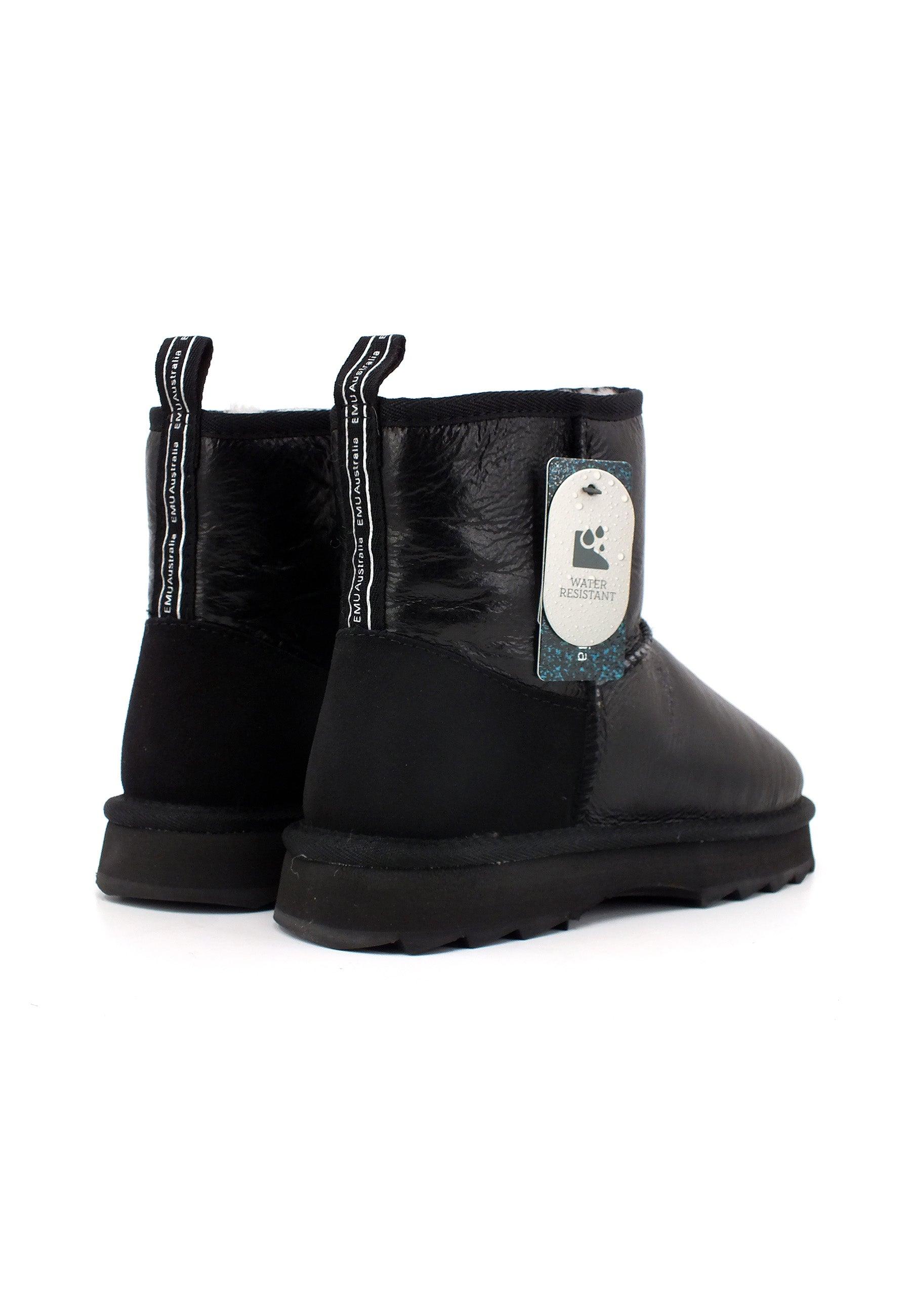 EMU Sharky Mini Town Stivaletto Pelo Donna Black W12637 - Sandrini Calzature e Abbigliamento