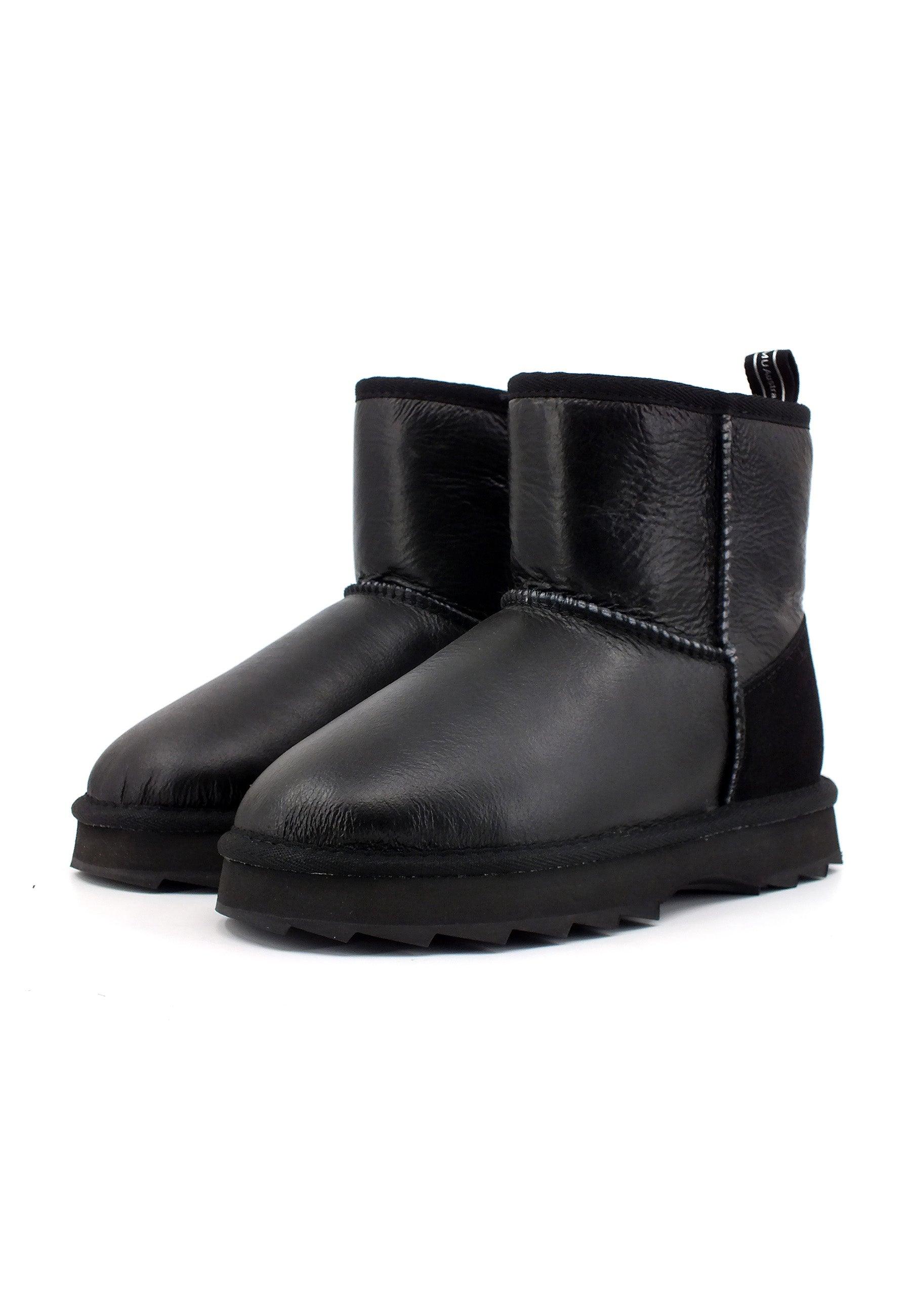 EMU Sharky Mini Town Stivaletto Pelo Donna Black W12637 - Sandrini Calzature e Abbigliamento