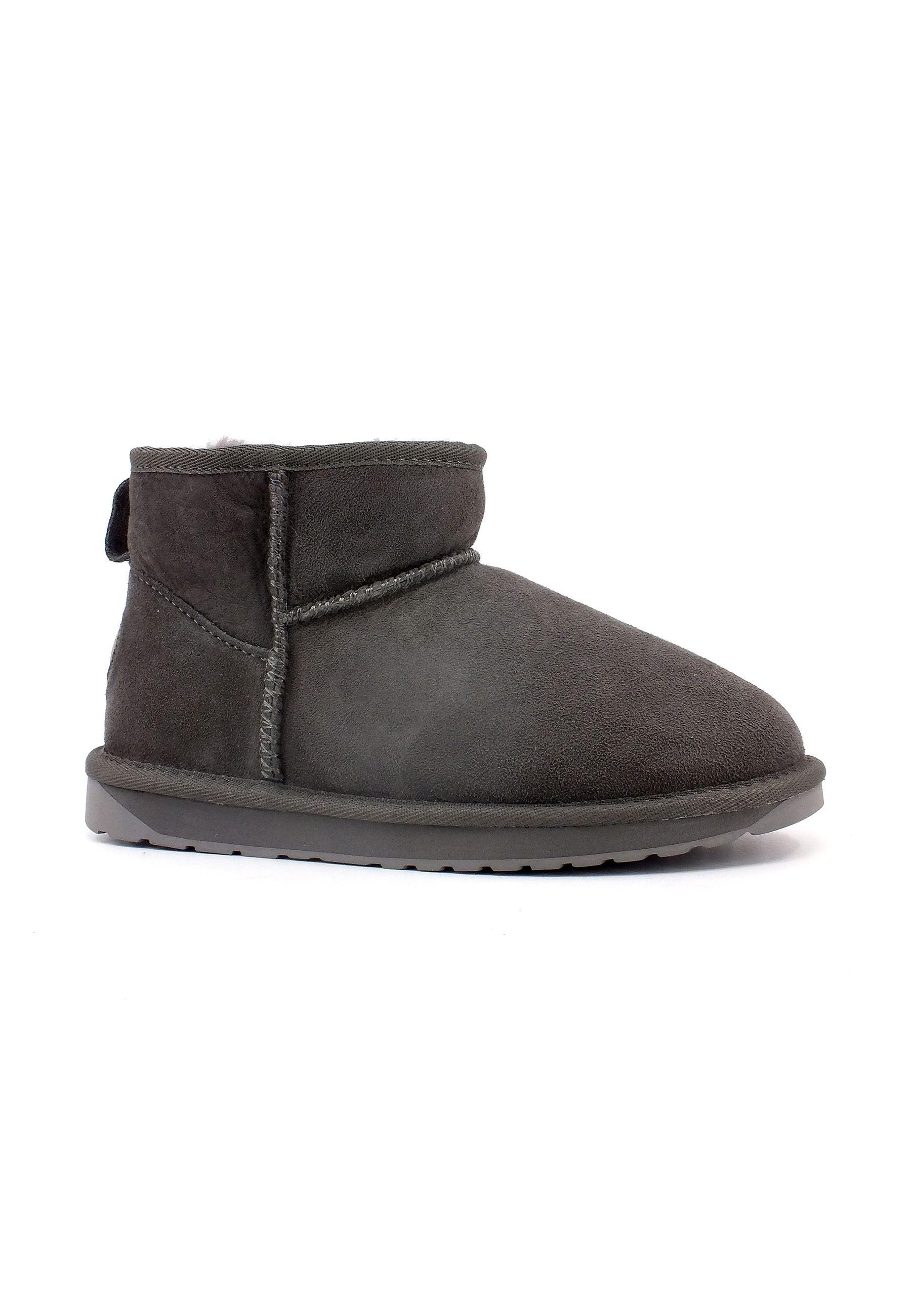 EMU Stinger Micro Stivaletto Pelo Donna Charcoal Grigio W10937 - Sandrini Calzature e Abbigliamento