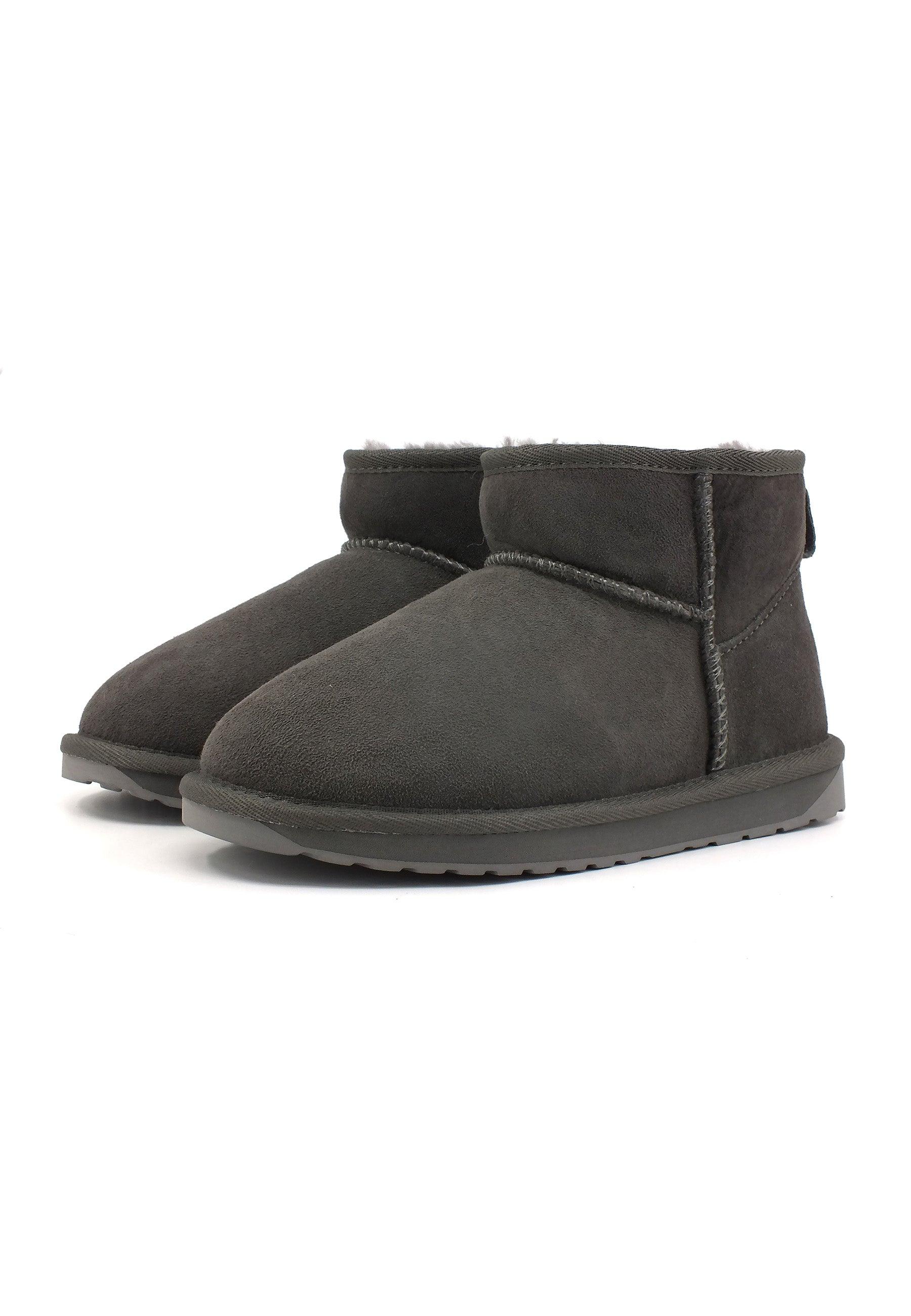 EMU Stinger Micro Stivaletto Pelo Donna Charcoal Grigio W10937 - Sandrini Calzature e Abbigliamento