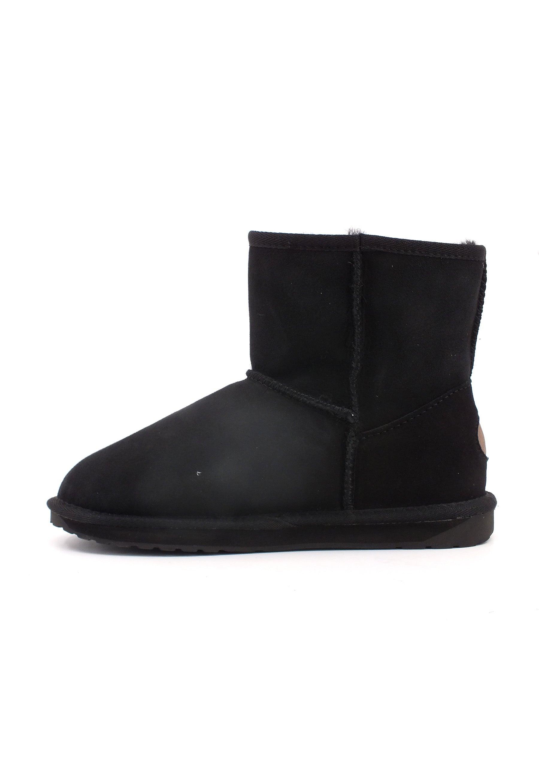 EMU Stinger Mini Stivaletto Pelo Donna Black W10003 - Sandrini Calzature e Abbigliamento