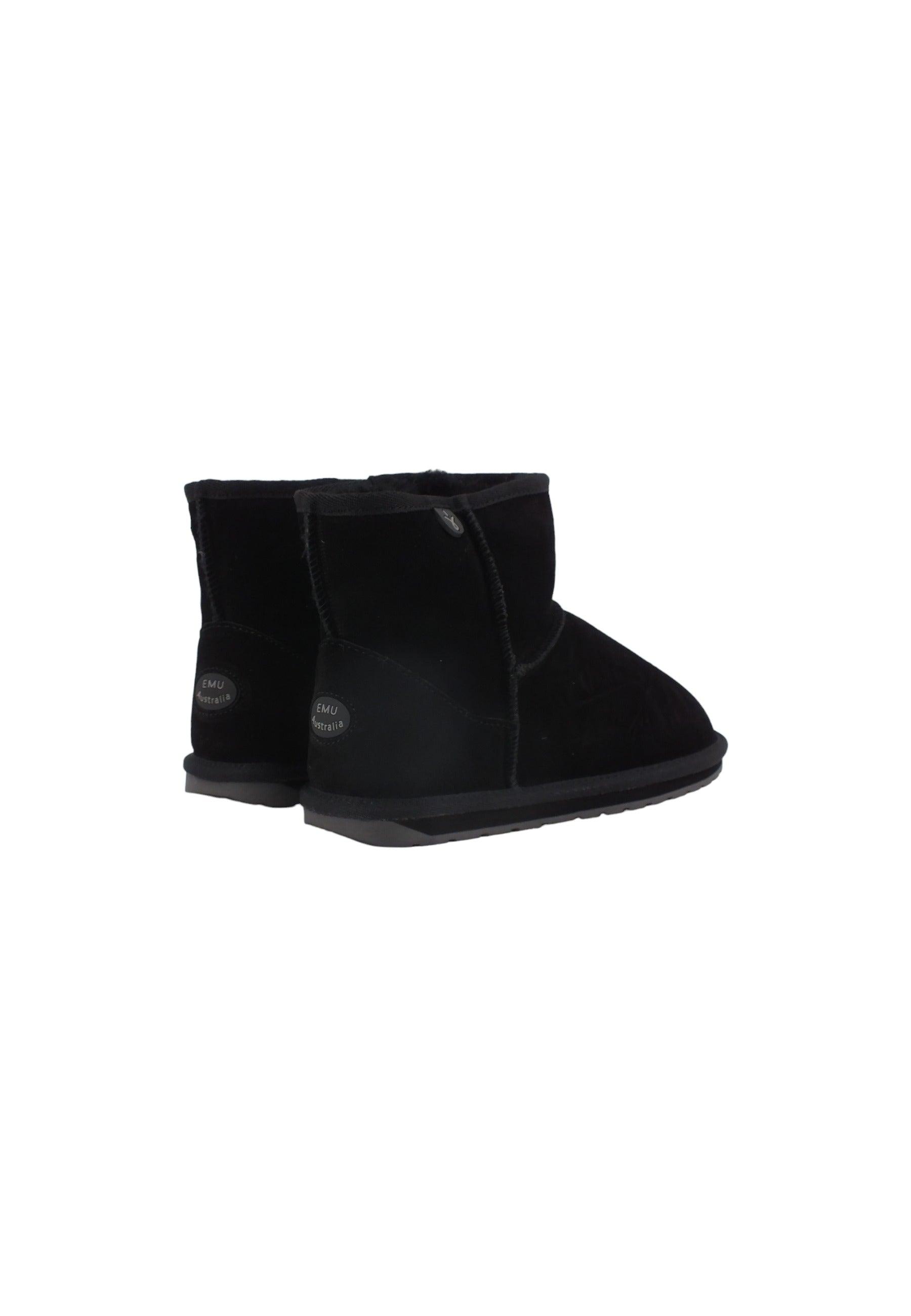 EMU Wallaby Mini Stivaletto Pelo Bimbo Black K10103 - Sandrini Calzature e Abbigliamento