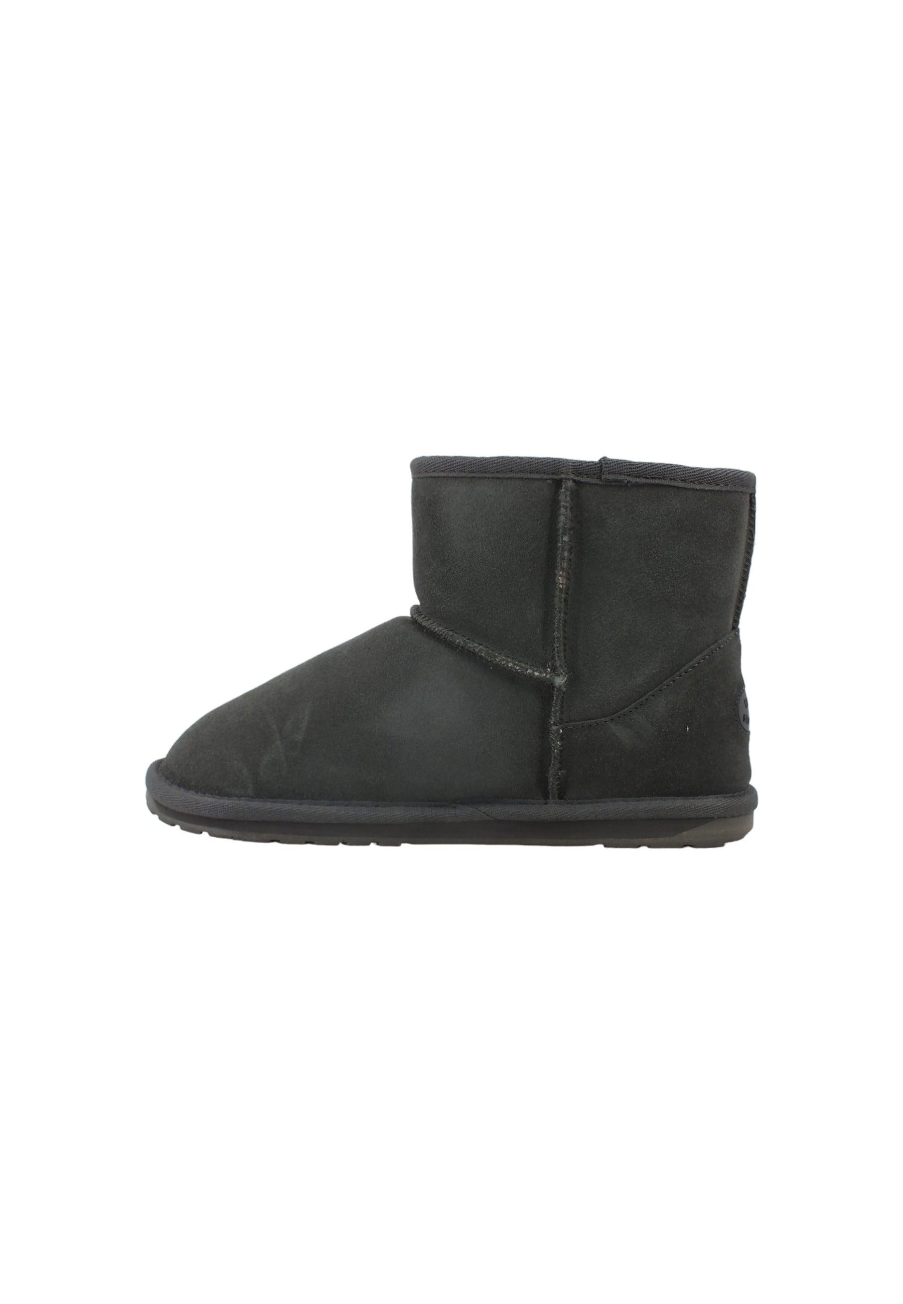 EMU Wallaby Mini Stivaletto Pelo Bimbo Charcoal Grigio K10103 - Sandrini Calzature e Abbigliamento