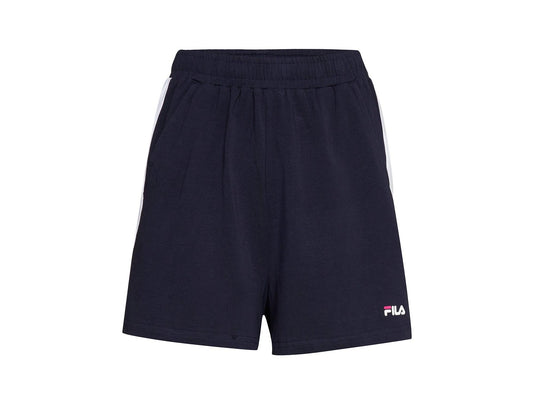 FILA Women Badu Shorts Black Iris White 687493 - Sandrini Calzature e Abbigliamento