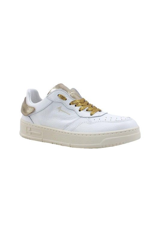 FOURLINE Sneaker Low Max Sneaker Donna Bianco Lamè Oro X93 - Sandrini Calzature e Abbigliamento