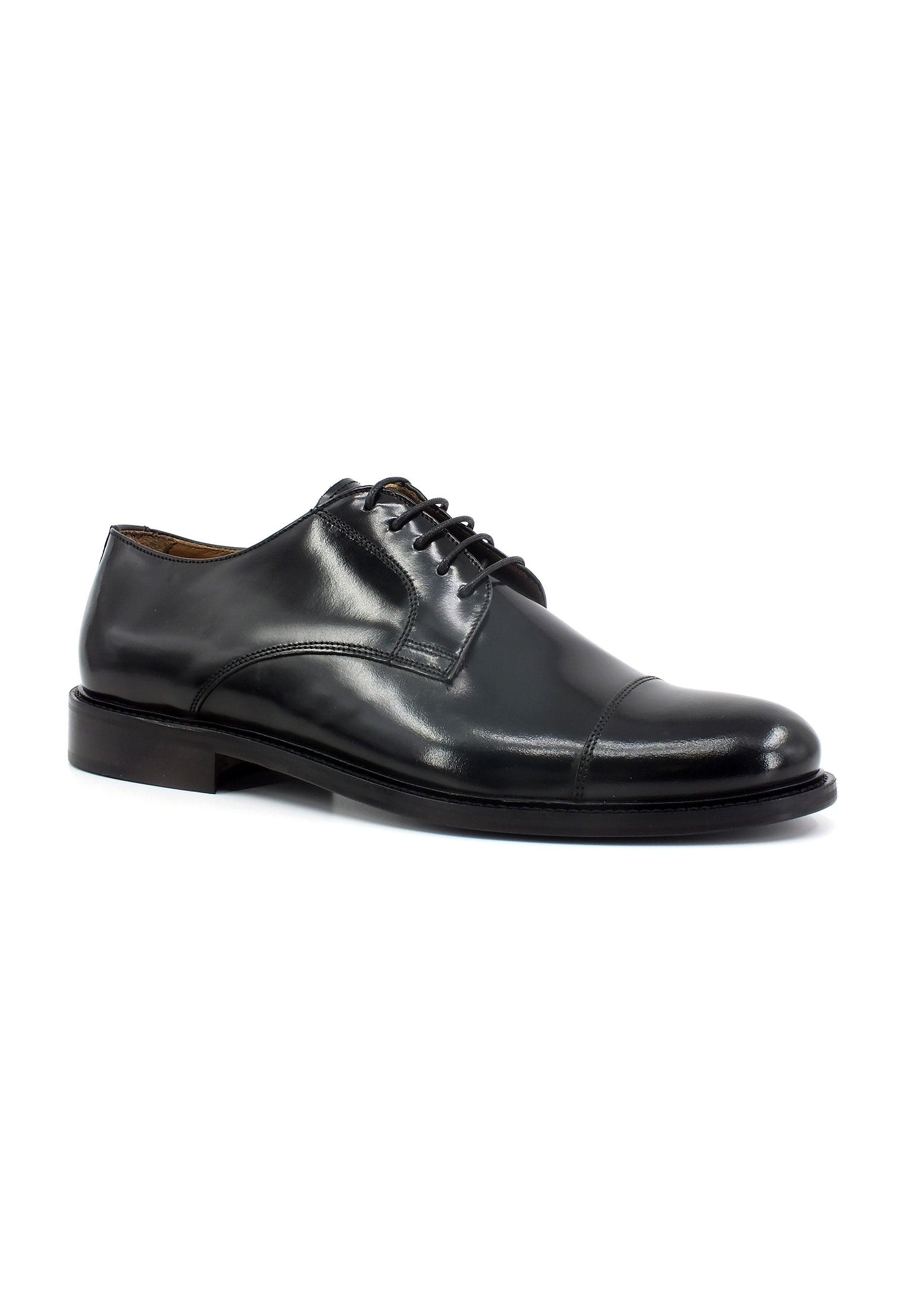 FRANCO FEDELE City Stringata Derby Uomo Nero 6065 - Sandrini Calzature e Abbigliamento