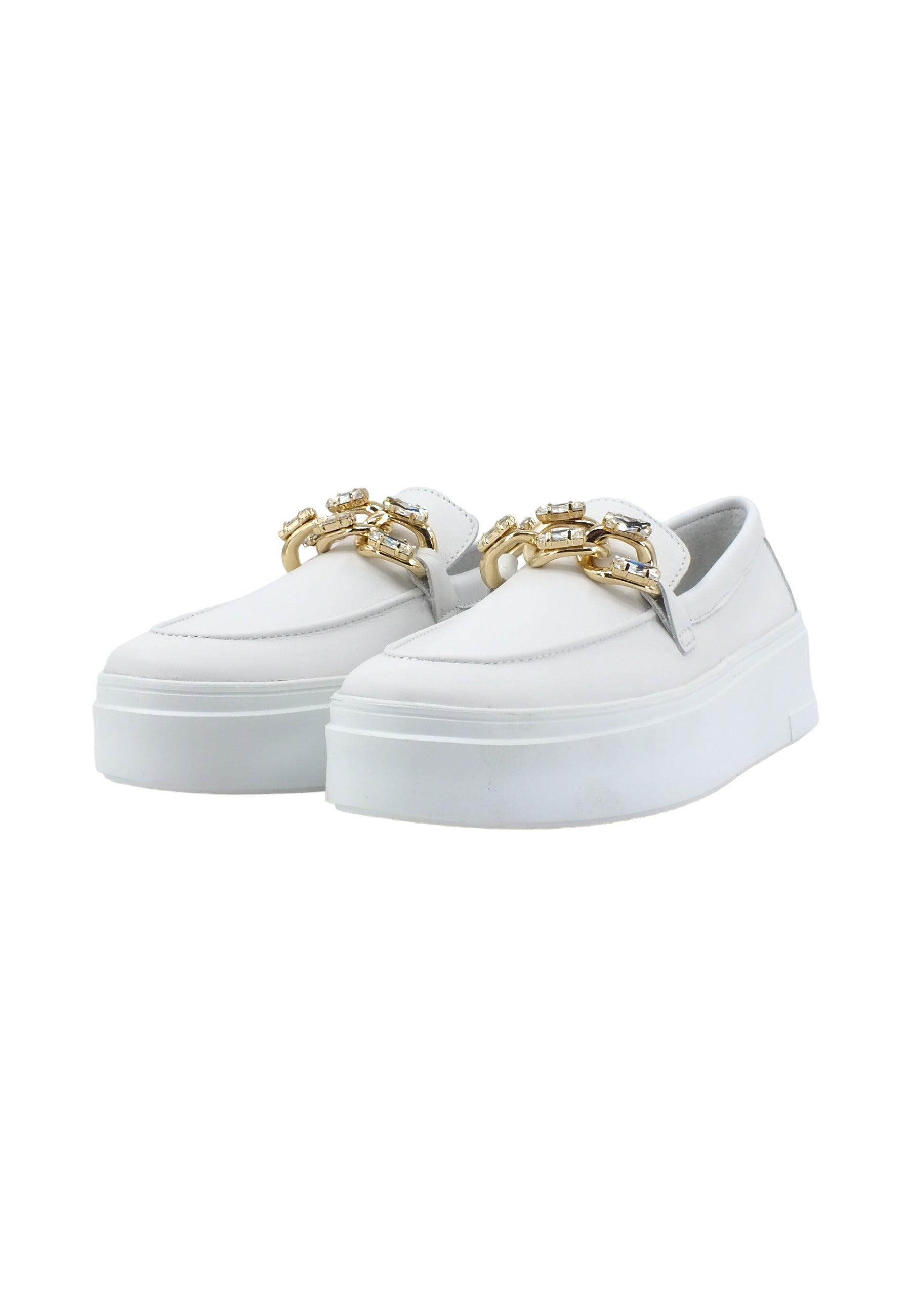 FRAU Mousse Mocassino Donna Bianco 36P6135 - Sandrini Calzature e Abbigliamento