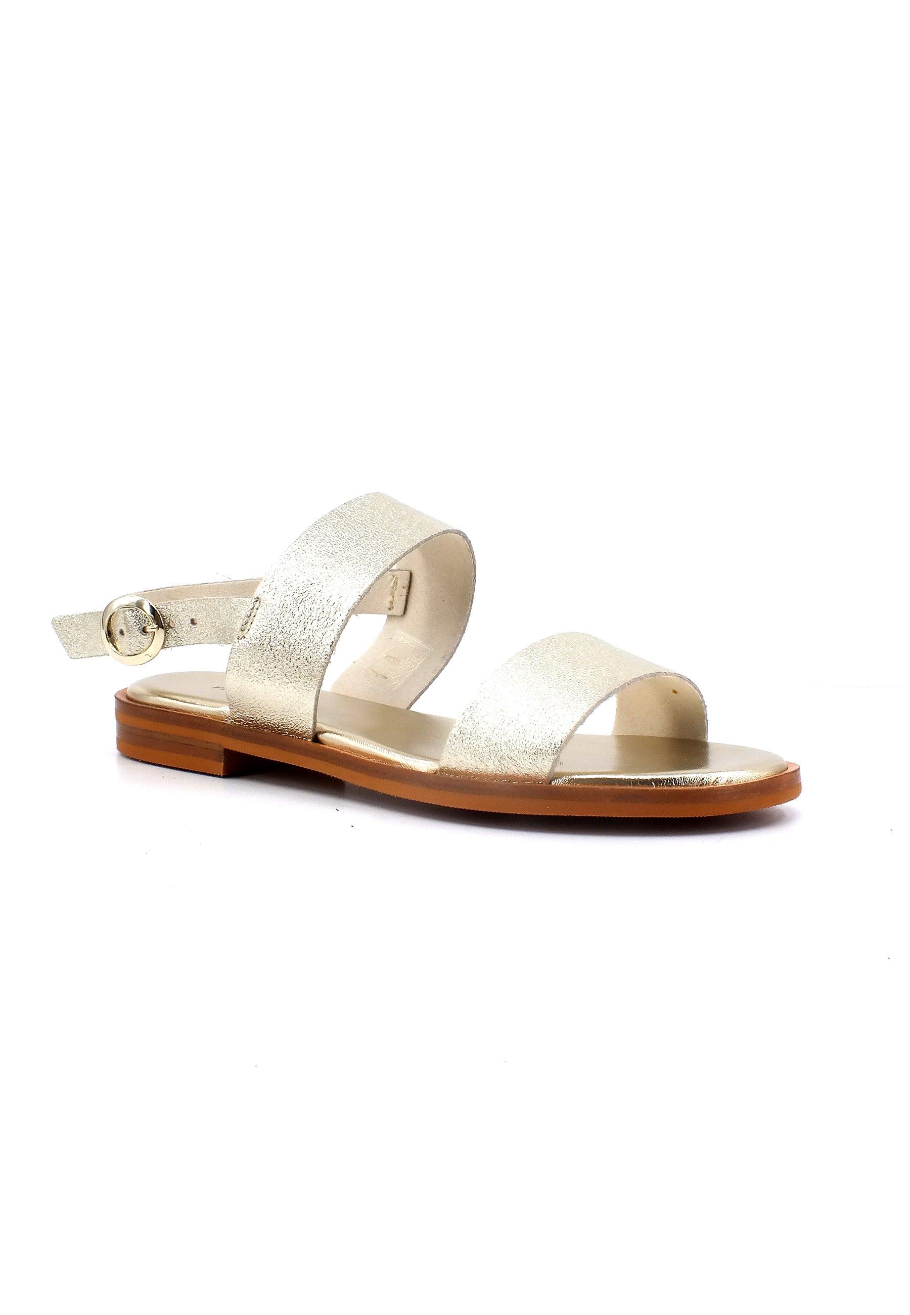 FRAU Sandalo Laminato Donna Oro Platino 86X195 - Sandrini Calzature e Abbigliamento