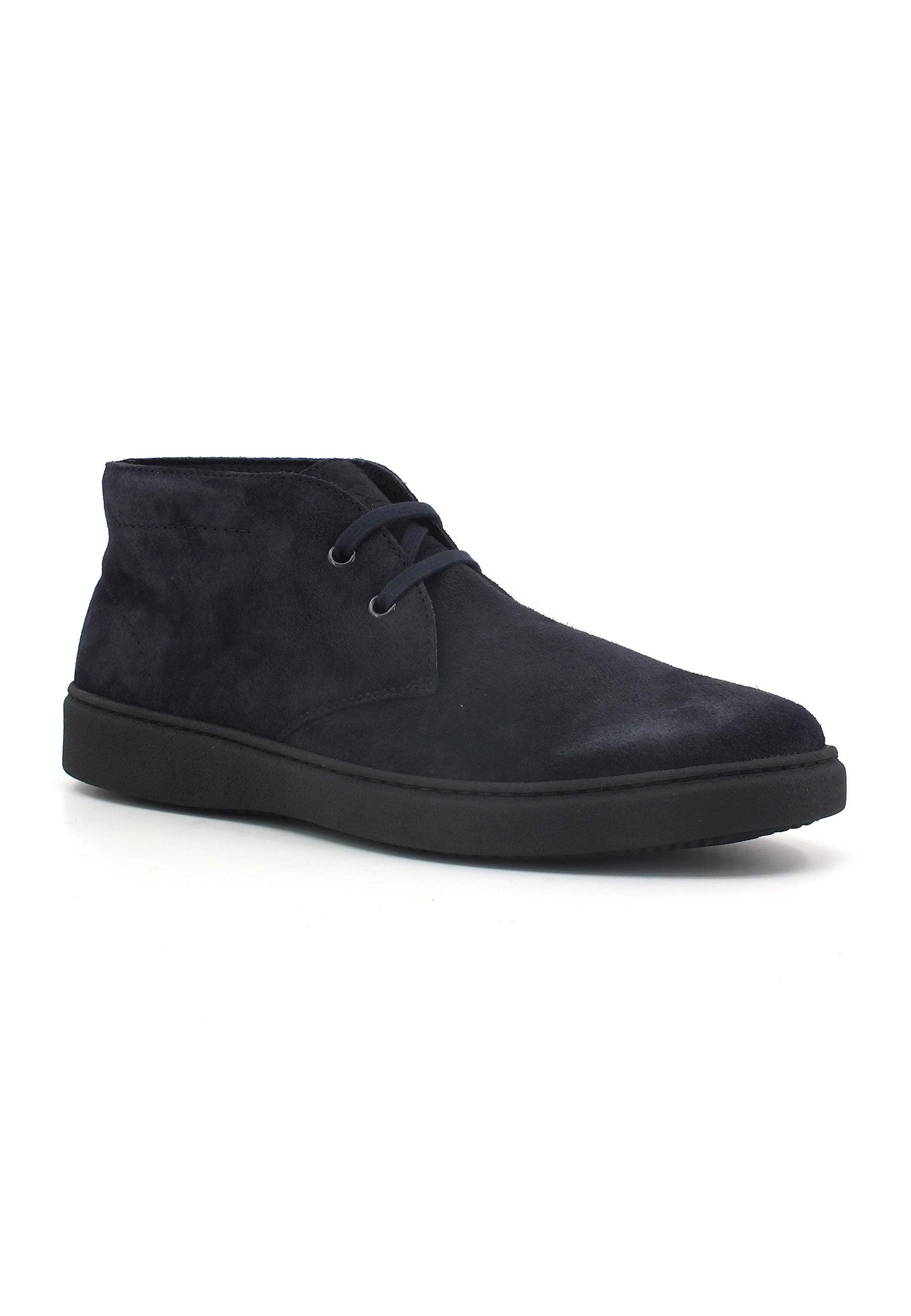 FRAU Waxy Stivaletto Stile Clark Uomo Blue 19A5109 - Sandrini Calzature e Abbigliamento
