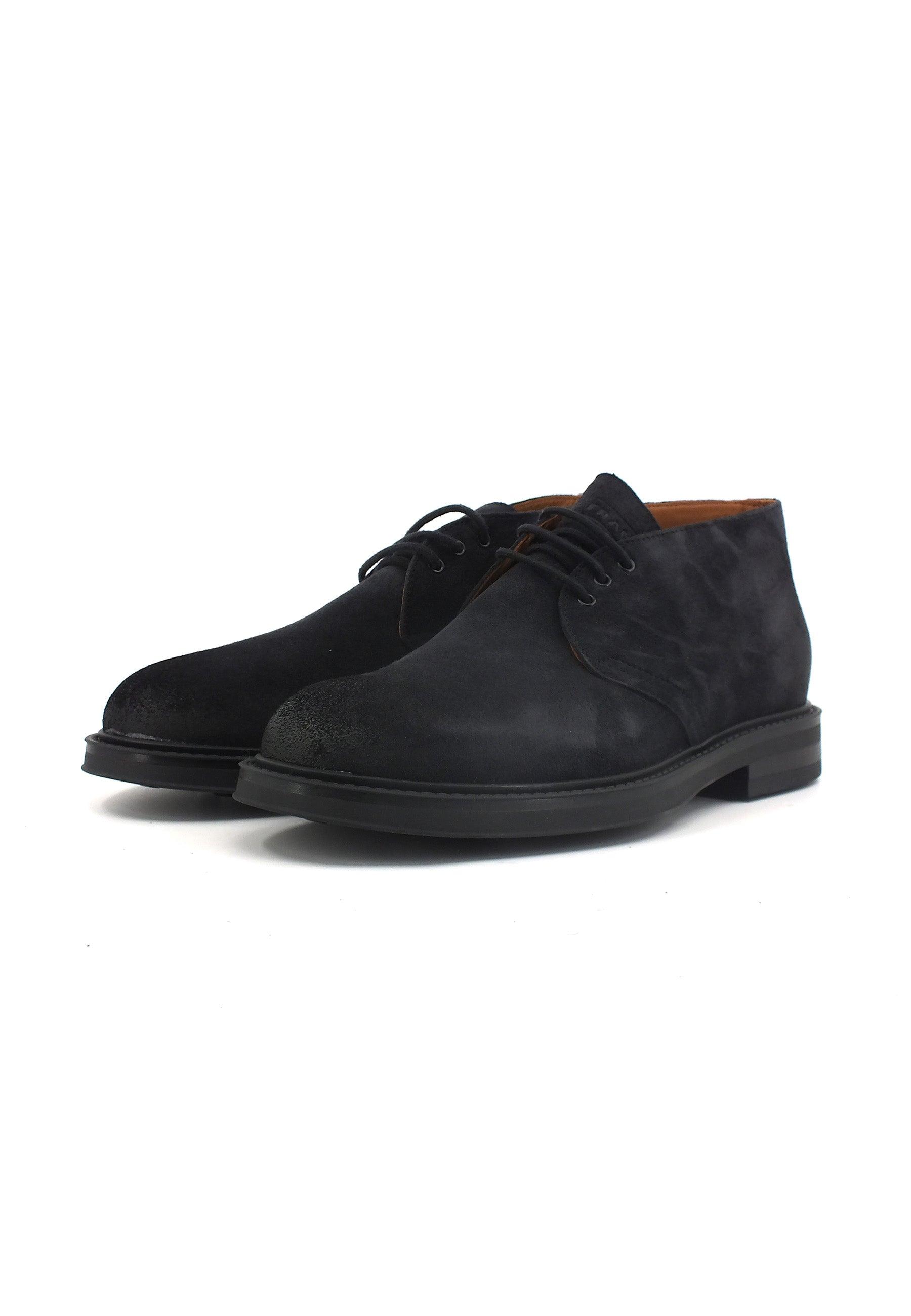 FRAU Waxy Stivaletto Stile Clark Uomo Blue 73A2119 - Sandrini Calzature e Abbigliamento