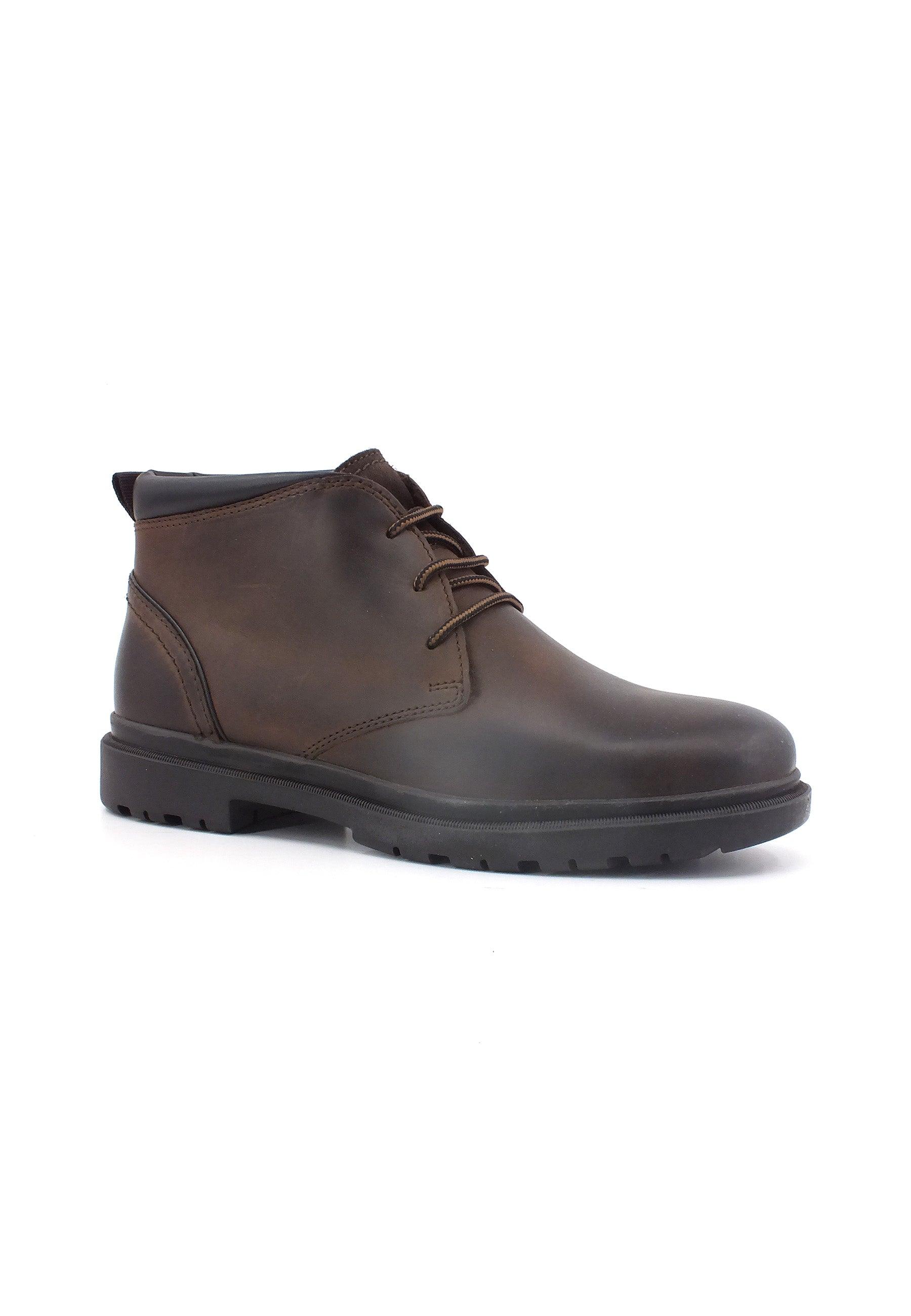 GEOX Andalo Stivaletto Stile Clark Uomo Coffee U36DDB000FFC6009 - Sandrini Calzature e Abbigliamento