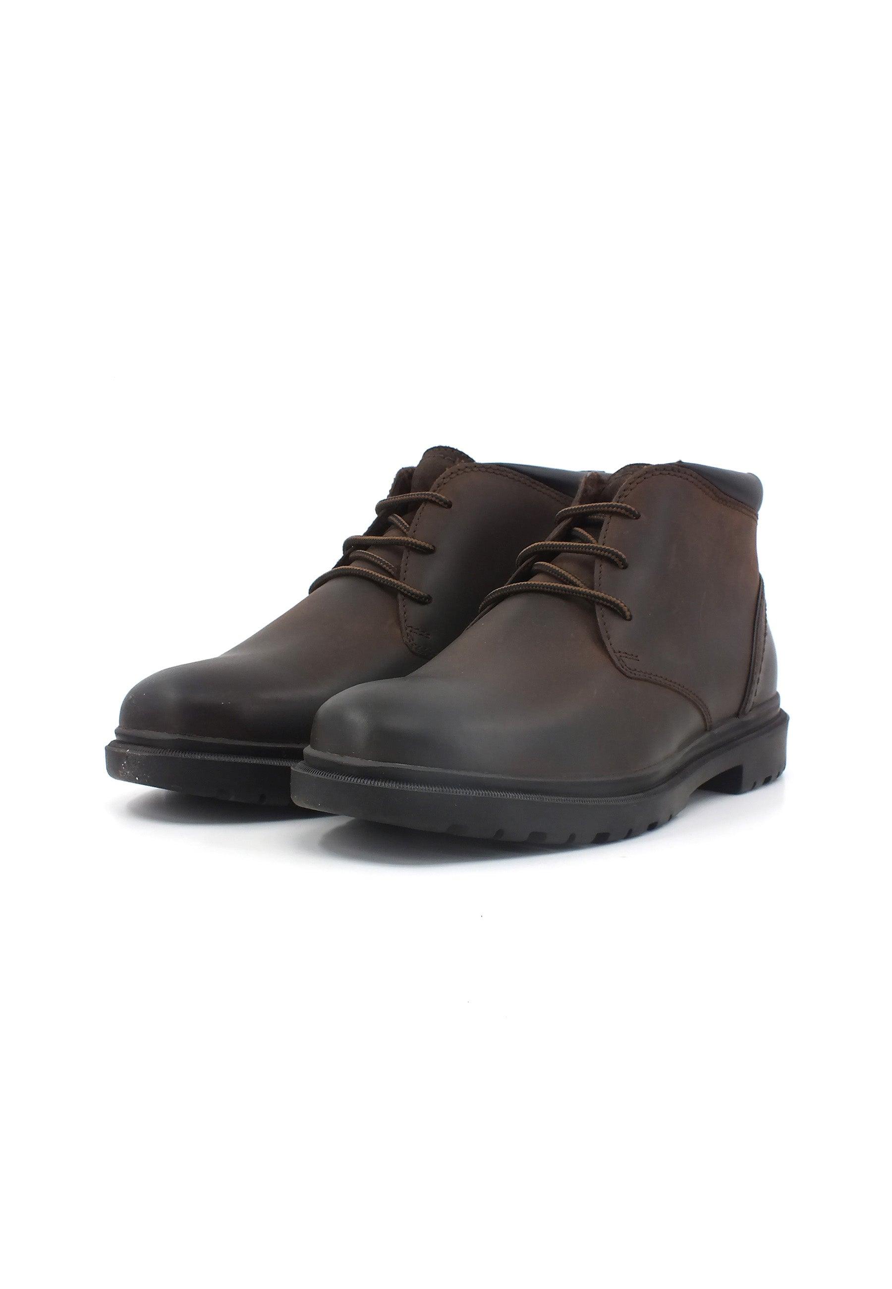 GEOX Andalo Stivaletto Stile Clark Uomo Coffee U36DDB000FFC6009 - Sandrini Calzature e Abbigliamento