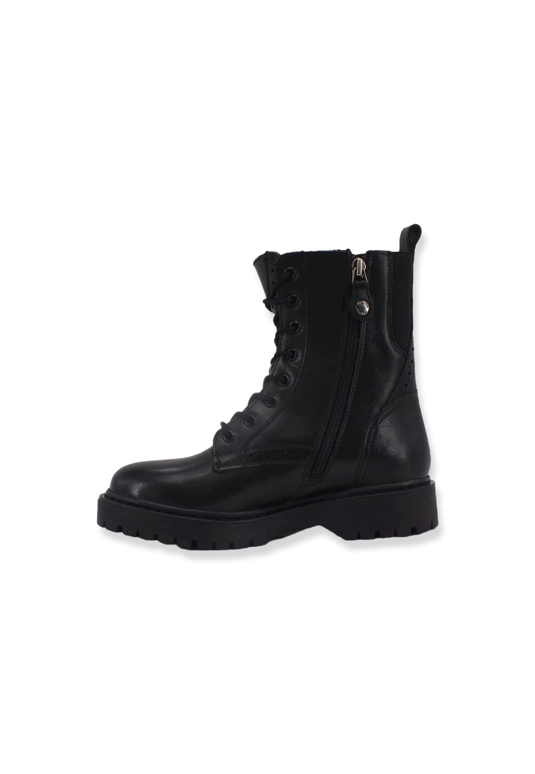 GEOX Bleyze Stivaletto Anfibio Donna Black D26QDD00043C9999 - Sandrini Calzature e Abbigliamento