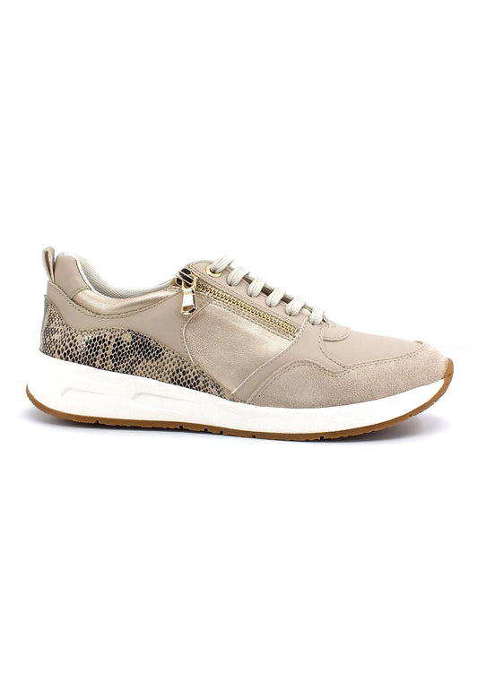 GEOX Bulmya Sneaker Donna Gold Taupe D35NQA0NFBCC2LH6 - Sandrini Calzature e Abbigliamento