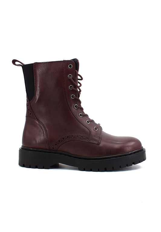 GEOX CDR Stivaletto Anfibio Donna Bordeaux D26QQD00043C7005 - Sandrini Calzature e Abbigliamento