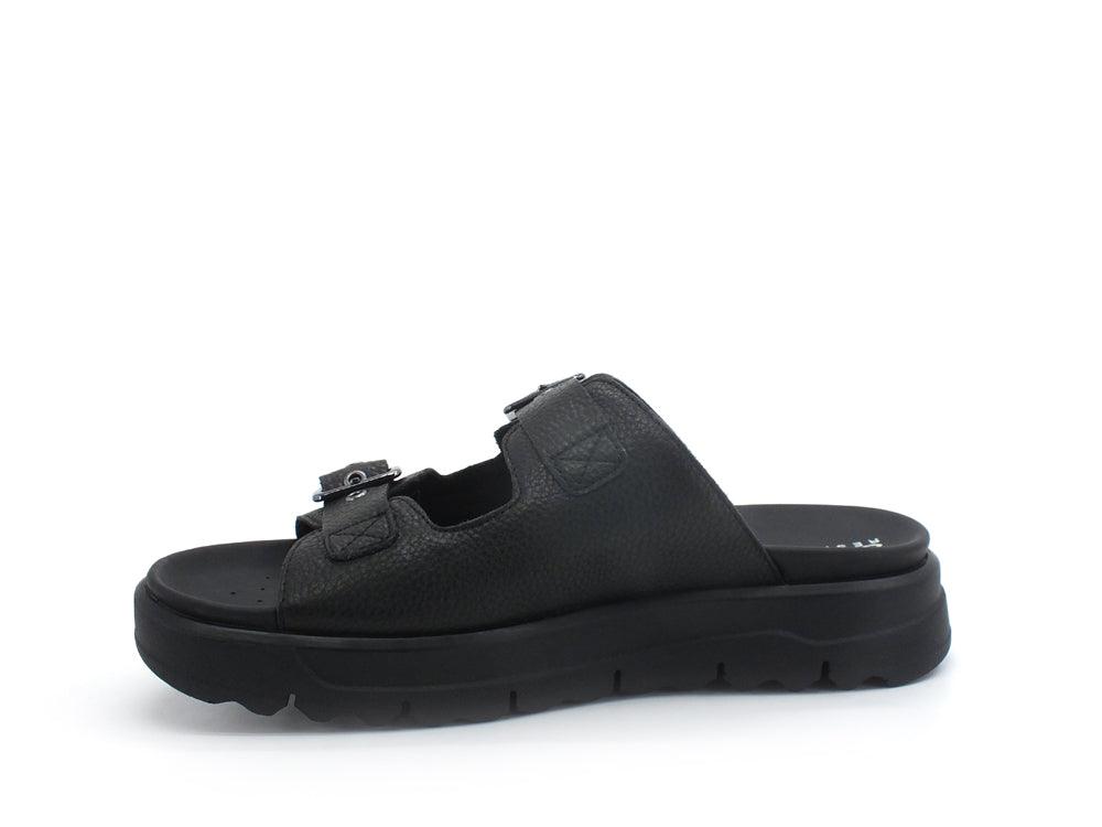 GEOX Ciabatta Fibbie Borchie Xand Nero - Sandrini Calzature e Abbigliamento