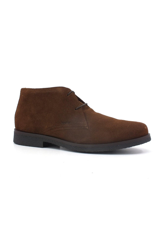 GEOX Claudio Stivaletto Stile Clark Uomo Brown Cotto U0458A00022C6003 - Sandrini Calzature e Abbigliamento