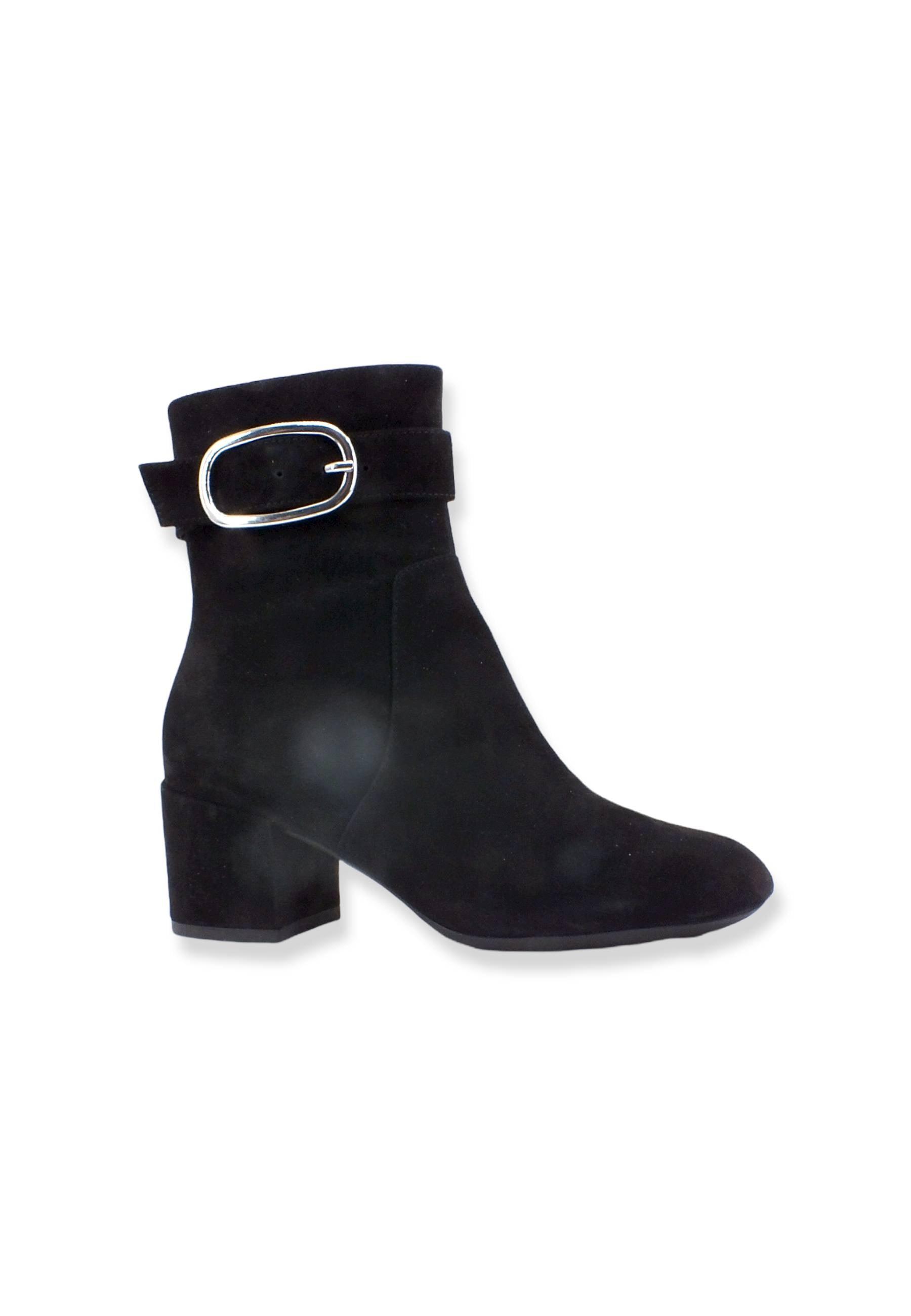 GEOX Eleana Stivaletto Tacco Con Fibbia Donna Black D26TWB0021C9999 - Sandrini Calzature e Abbigliamento